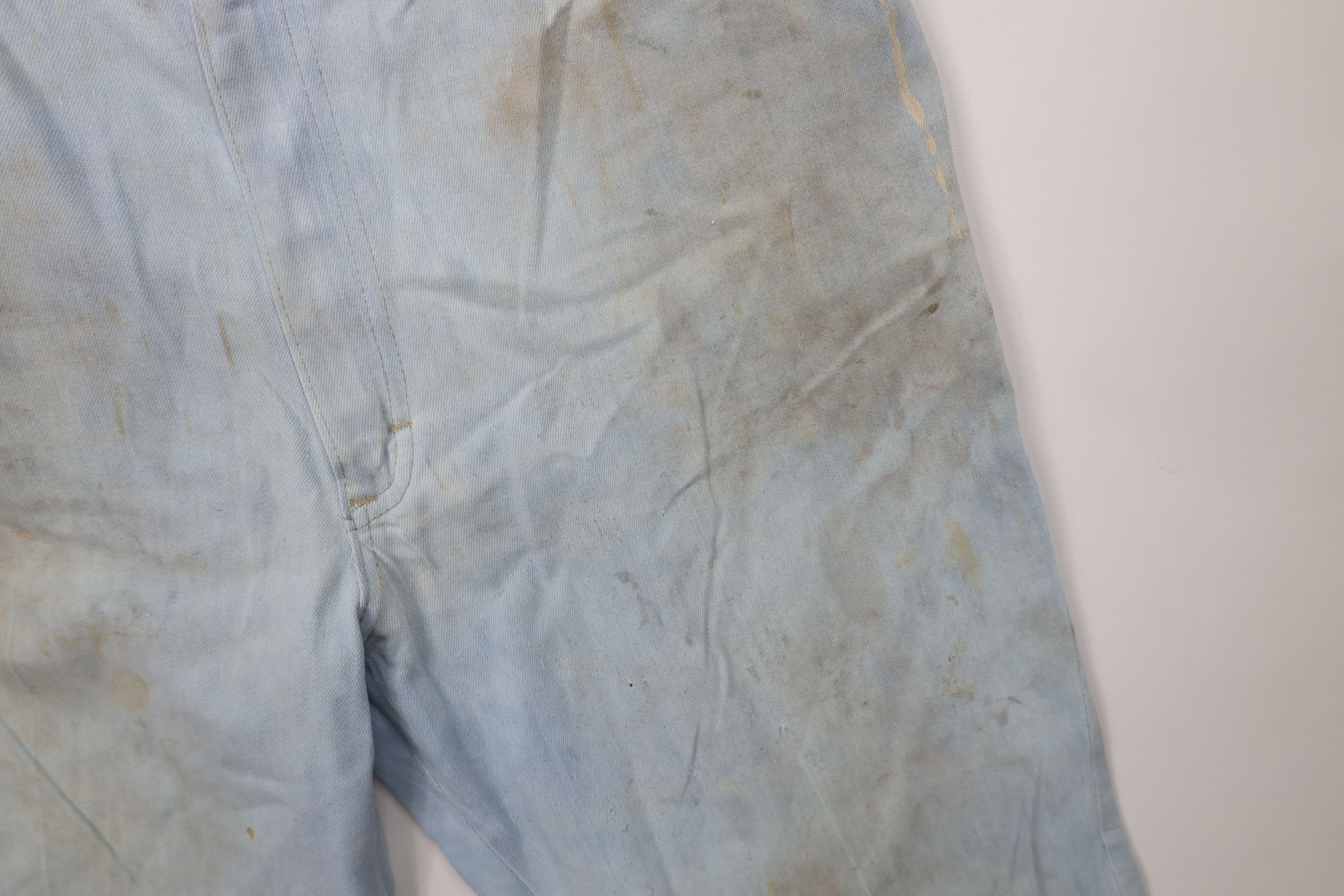 Lee Vintage 70s Lee Flared Wide Leg Denim Jeans Blue USA Size US 36 / EU 52 - 7 Thumbnail