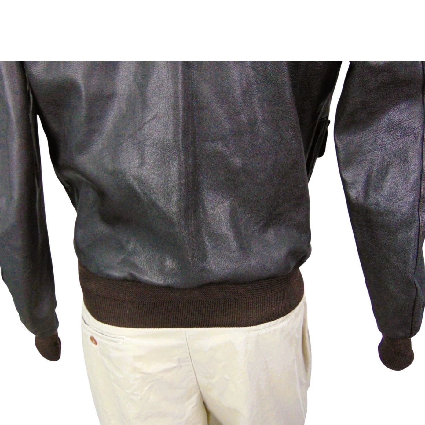 Other Vintage A-2 Goatskin Flight Jacket Brown USA 40 Size US M / EU 48-50 / 2 - 10 Thumbnail