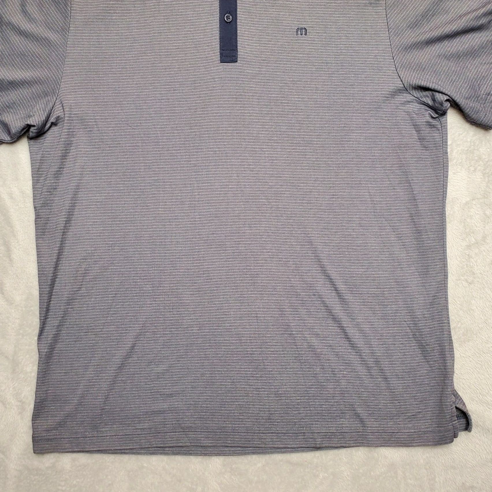 TravisMathew Travis Mathew Shirt Men Polo Gray Extra XL Short Sleeve Pima Cotton Blend Golf Embroidered Logo Casual Sport/Golf Shirt Mens Size US XL / EU 56 / 4 - 3 Thumbnail