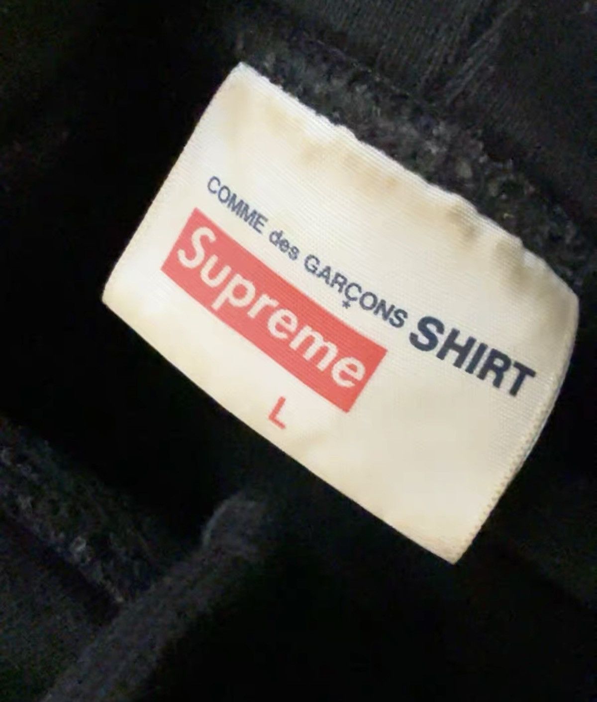 Comme des Garcons × Supreme Supreme cdg split box logo hoodie sweatershirt Size US L / EU 52-54 / 3 - 6 Thumbnail
