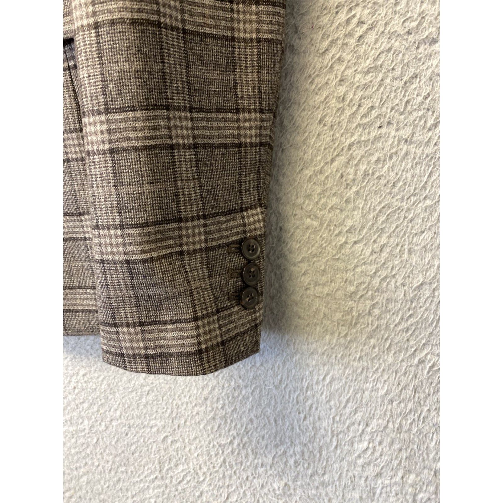 Banana Republic Banana Republic Blazer Women’s 8 Wool Plaid Short 1 Button Classic Fit Brown – Business Dress Coat Women’s Size 8 Regular Size M / US 6-8 / IT 42-44 - 2 Thumbnail