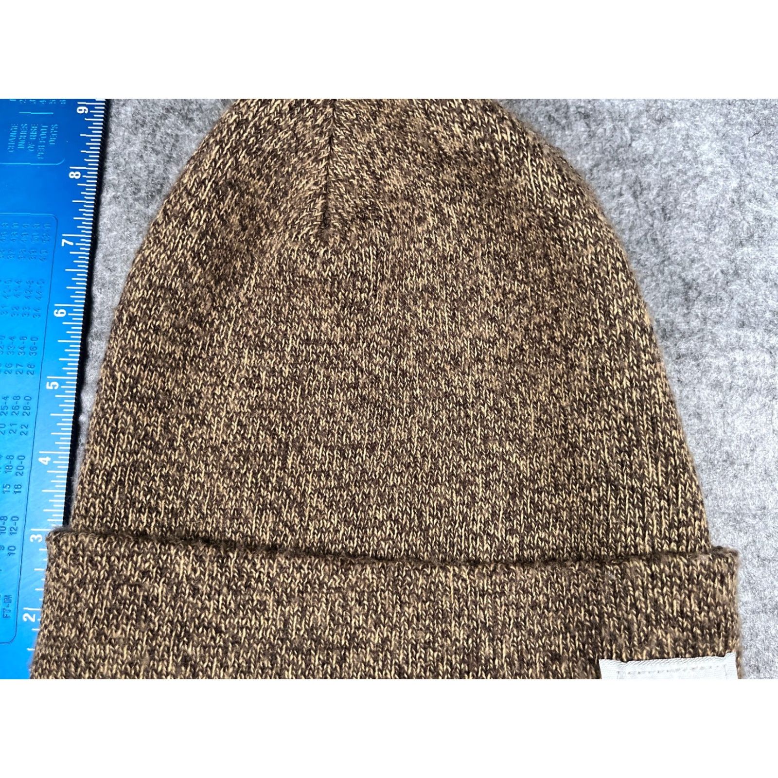 Carhartt VINTAGE Carhartt Beanie Toque Adult One Size Heather Brown Knit 100% Acrylic Workwear Size ONE SIZE - 3 Thumbnail