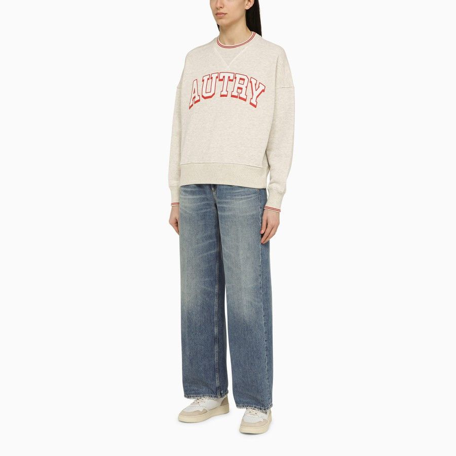 AUTRY o1d2blof0824 Logo Sweatshirts in Grey Size M / US 6-8 / IT 42-44 - 2 Thumbnail