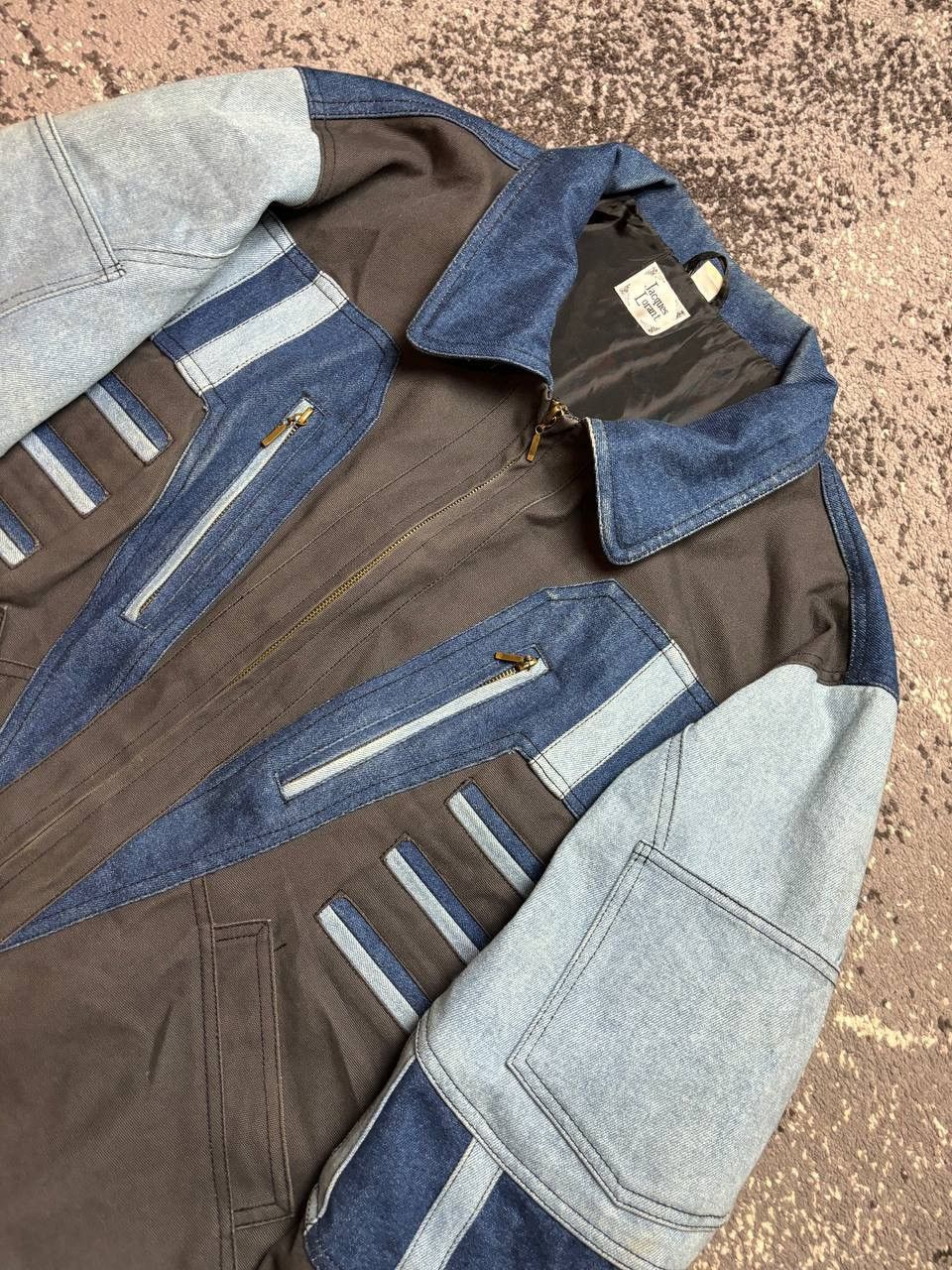 If Six Was Nine × Vintage Jacques Lorant padded denim jacket, zip-up, long sleeves Size US L / EU 52-54 / 3 - 2 Thumbnail