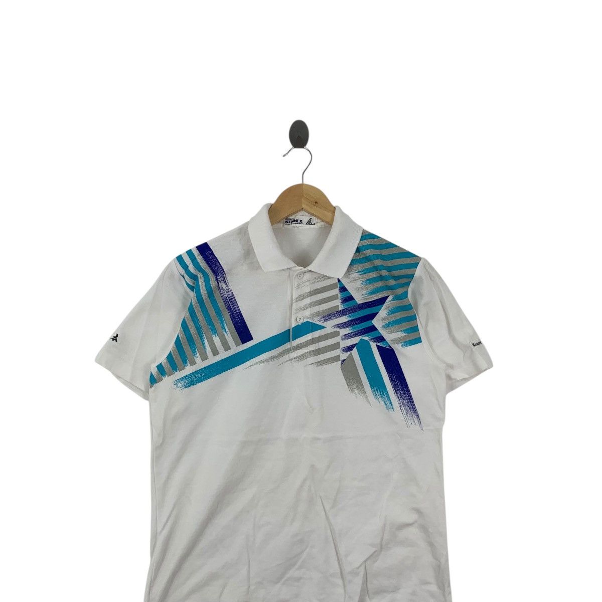 Vintage Vintage 90’ PRO KENNEX SPORTSWEAR Abstract Polo Tee Shirt Size US S / EU 44-46 / 1 - 2 Thumbnail