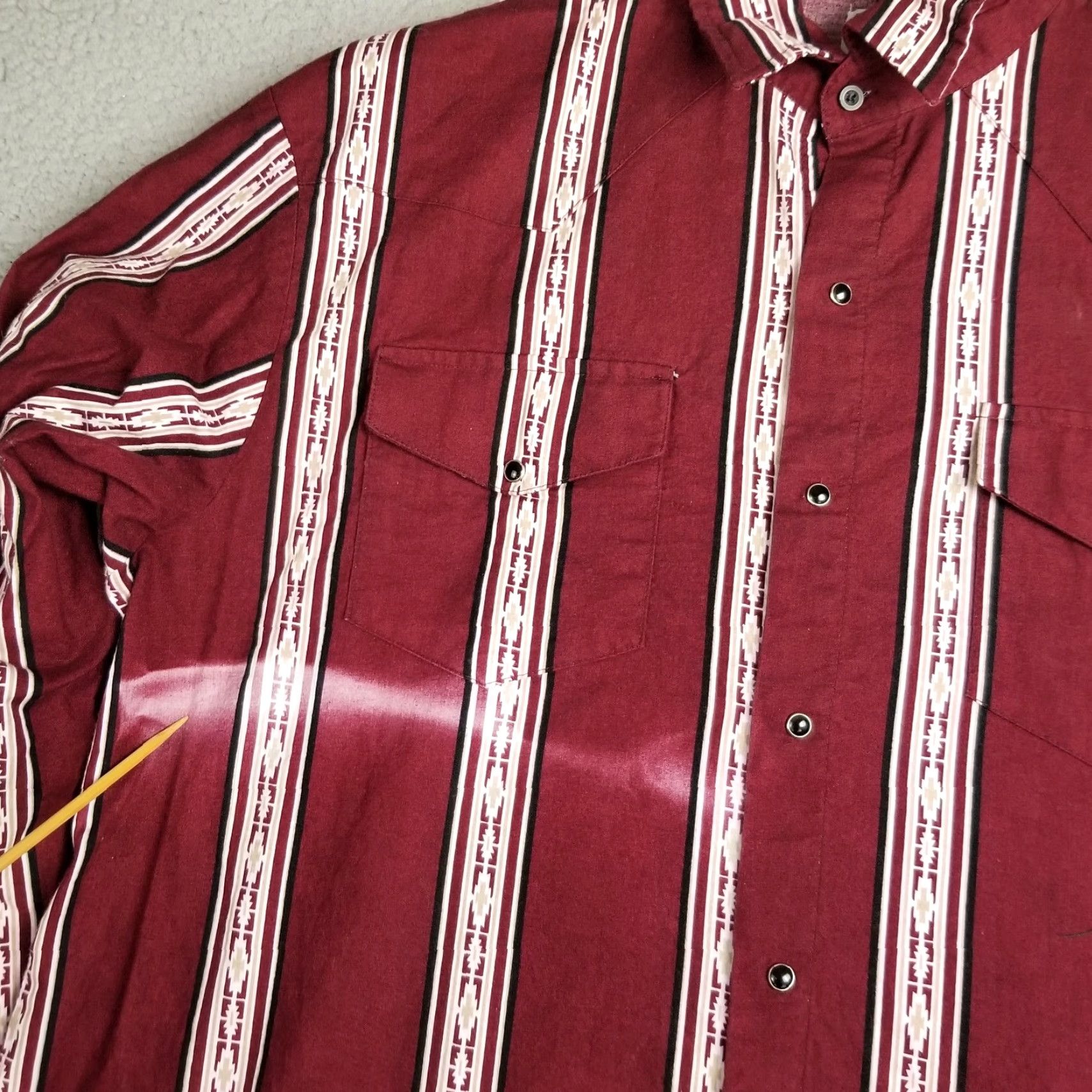 Roper VINTAGE Cowboys’ Turtle Association Shirt Men 2XL Button-Up Collared Aztec Southwestern 90s Red Shirt Mens Size US XXL / EU 58 / 5 - 2 Thumbnail