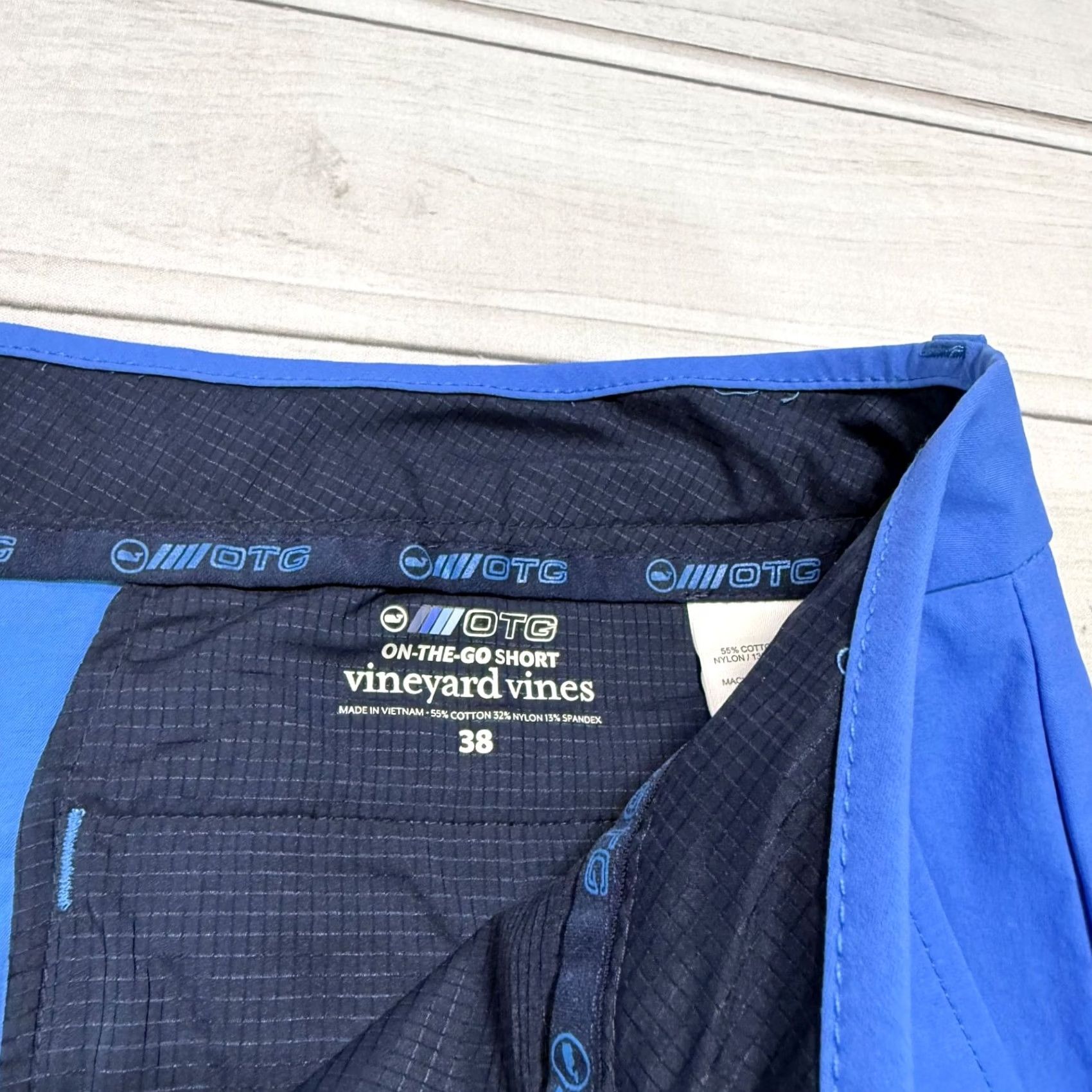 Vineyard Vines Vineyard Vines Shorts Mens 38 Blue Chino Flat Front 9in Inseam Stretch Moisture Wicking Regular Size US 38 / EU 54 - 3 Thumbnail