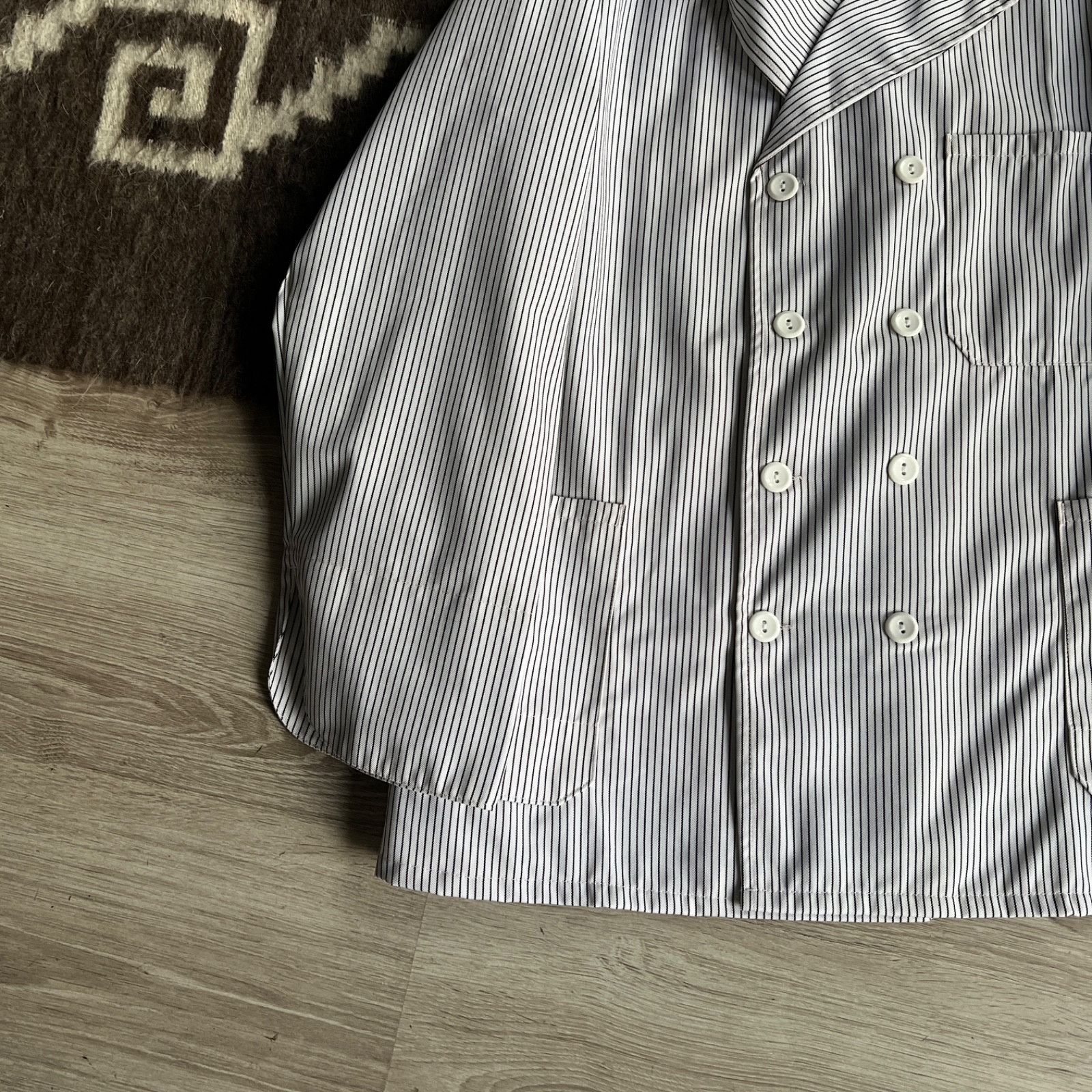 Vintage Vintage French Work Jacket HBT Stripe Chore Coat 9740AC Size US L / EU 52-54 / 3 - 4 Thumbnail