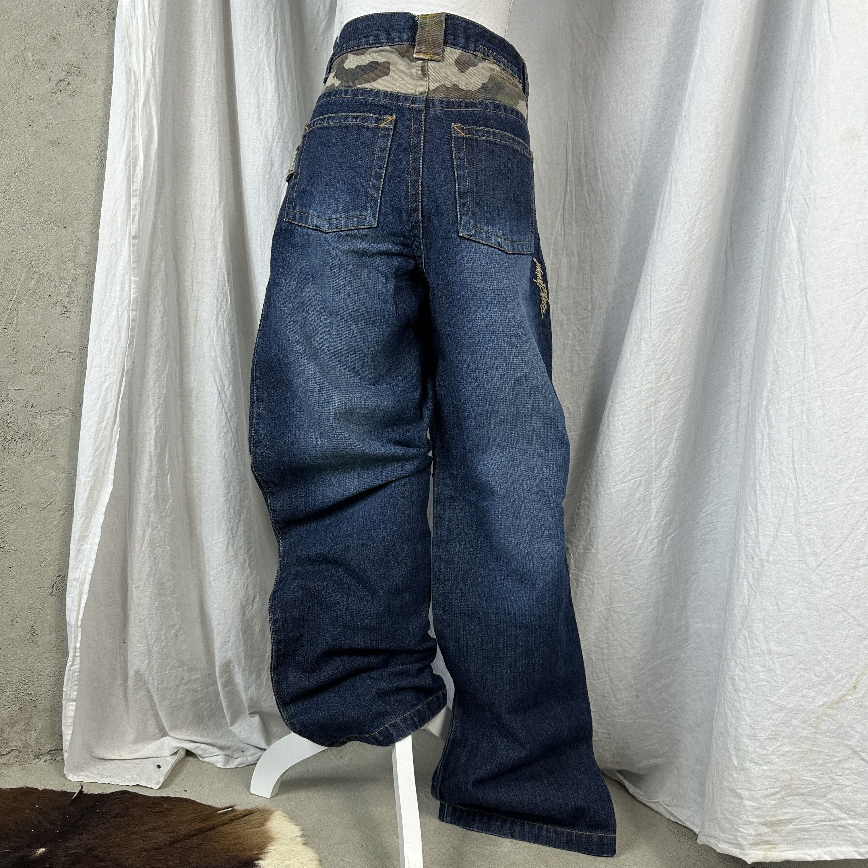 Vintage Vintage Y2K Johny Blaze Hip-Hop Baggy Double Knee Camo Jeans Size US 28 / EU 44 - 6 Thumbnail