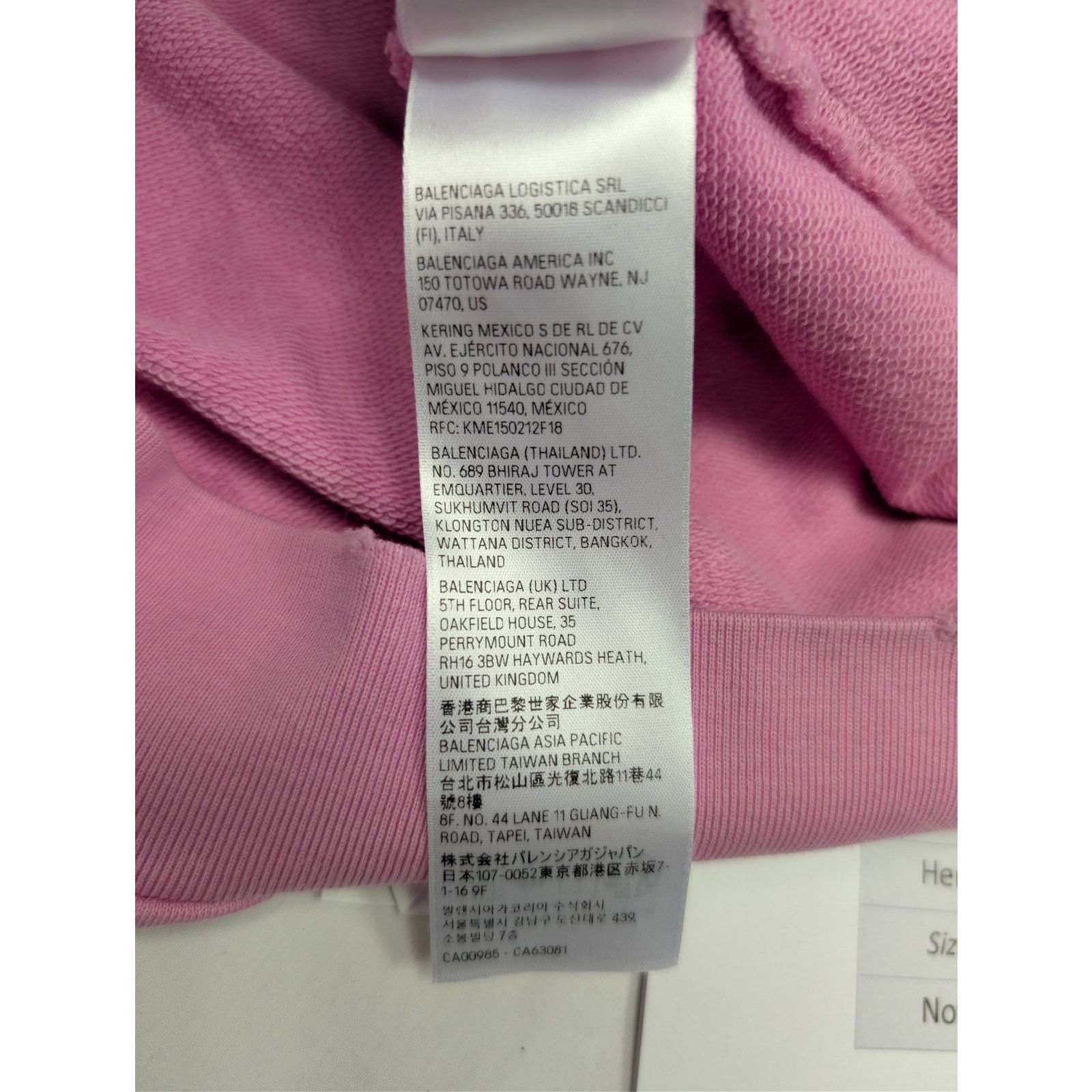 Balenciaga o1rshd1 Hand Drawn BB Icon Moll Boucle Large Fit Hoodie Pink Size US XL / EU 56 / 4 - 21 Thumbnail
