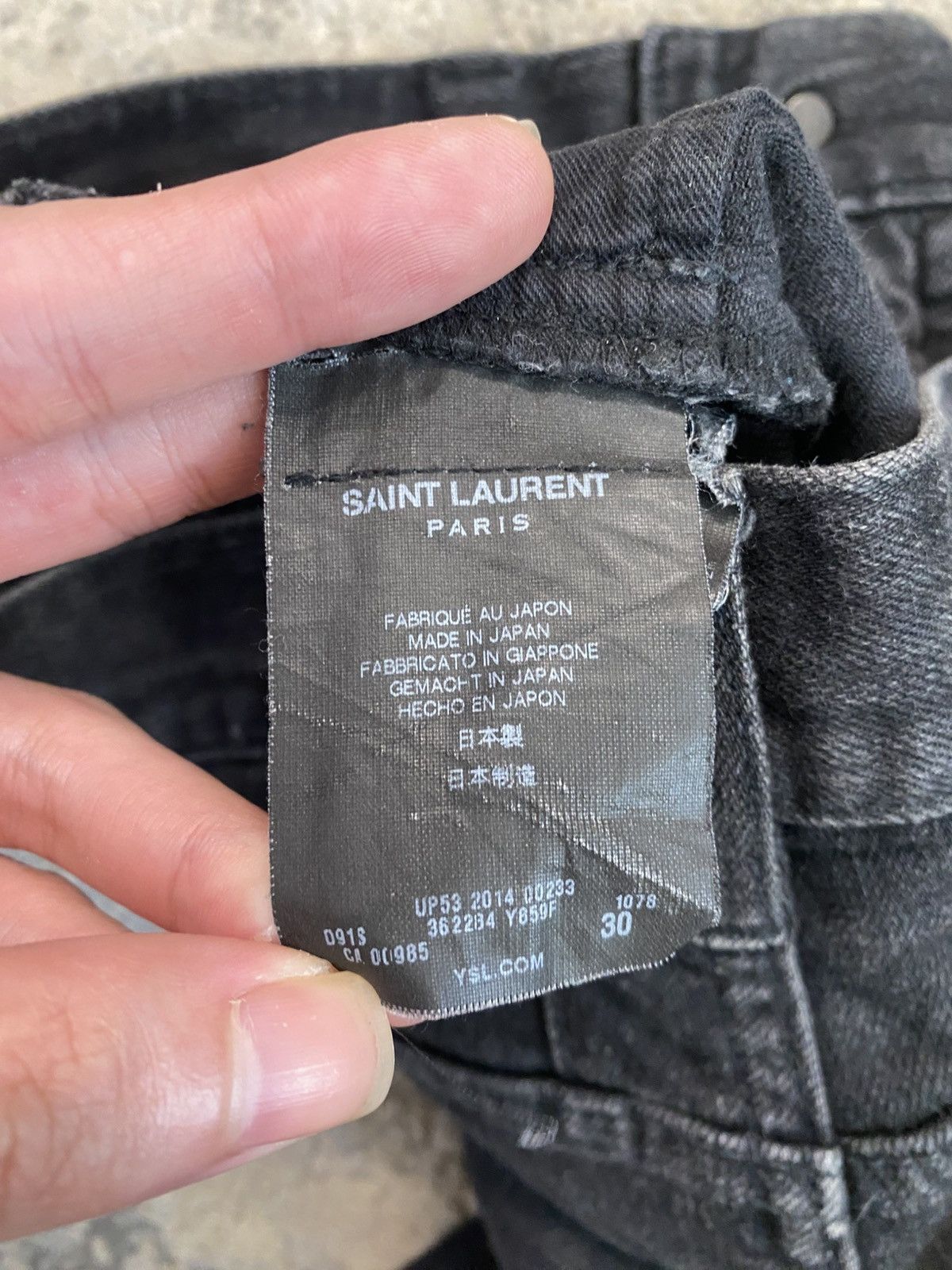Saint Laurent Paris 2016 Knee Rip Denim Size US 30 / EU 46 - 8 Thumbnail