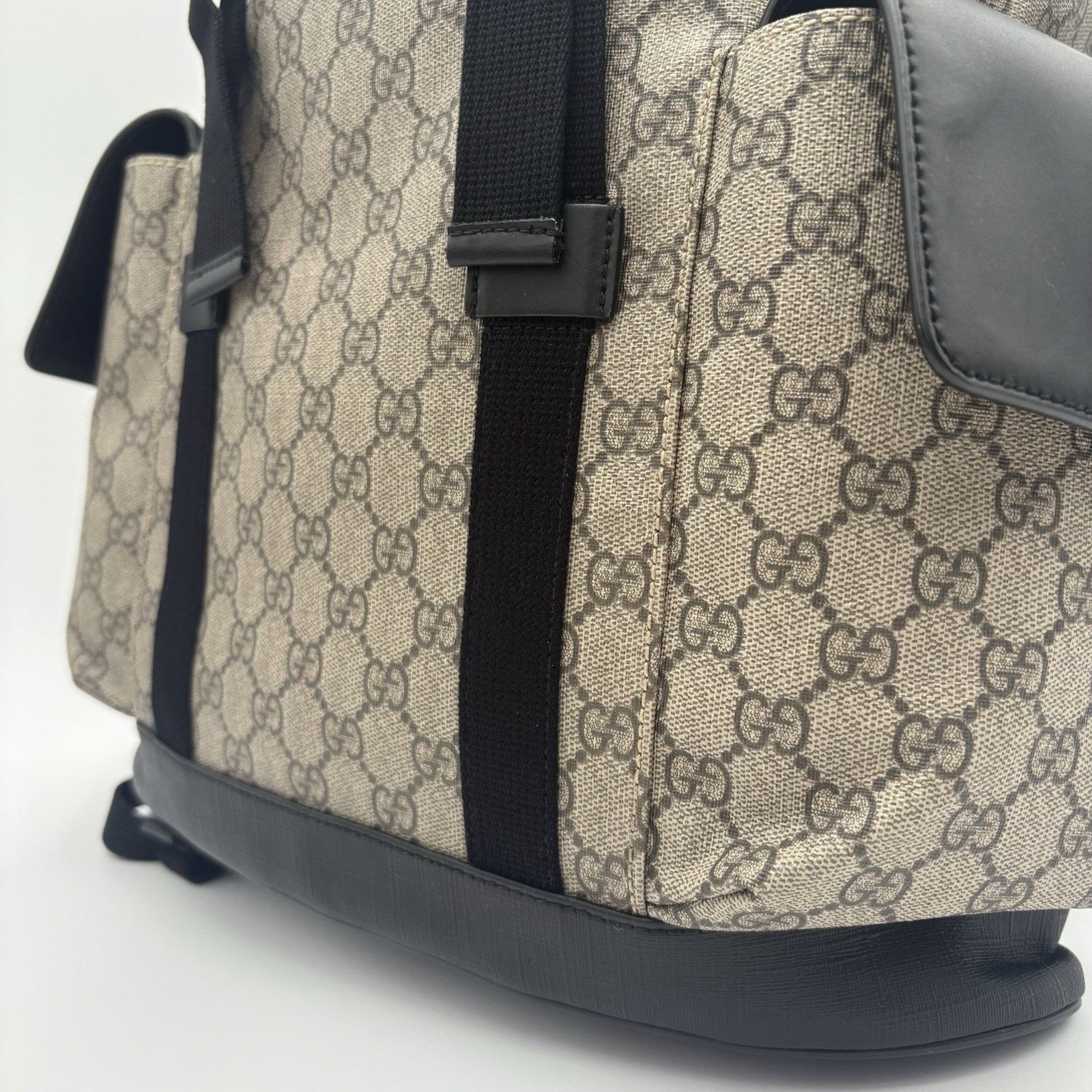 Gucci Gucci Soft Monogram GG Supreme Backpack ' Black Brown 'GREAT Size ONE SIZE - 3 Thumbnail