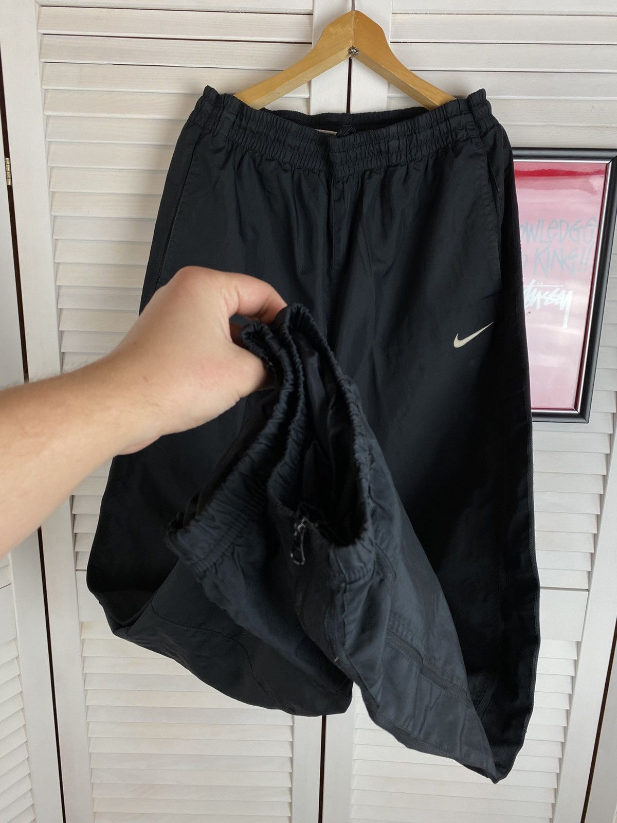 Nike Vintage 00s Sweatpants Nike Track Pants Baggy Gorpcore Size US 34 / EU 50 - 6 Thumbnail