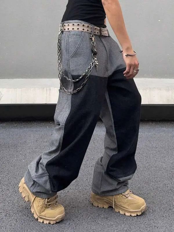 Japanese Brand Kuroda x Riyo DRIP denim jeans Y2K Baggy vintage Size US 34 / EU 50 - 5 Thumbnail