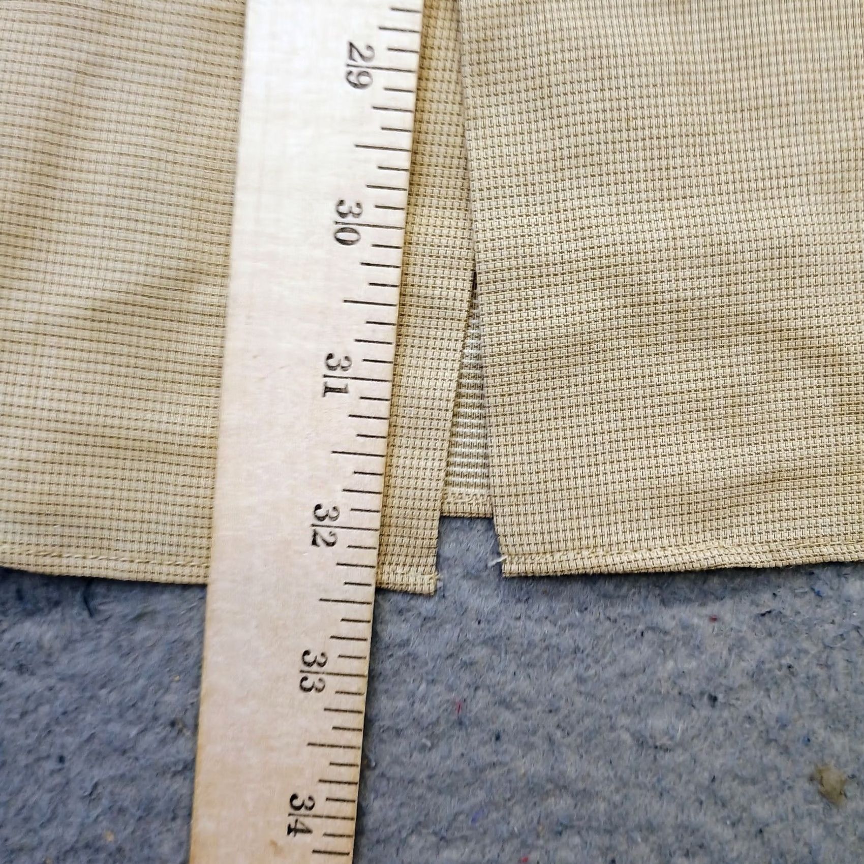 Van Heusen Van Heusen Dress Shirt Mens 16.5 Tan Long Sleeve Button-Down Size 46R - 4 Thumbnail