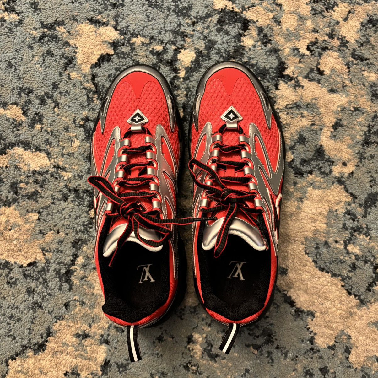 Louis Vuitton Louis Vuitton Tatic Red Sneaker Size US 8 / EU 41 - 5 Thumbnail
