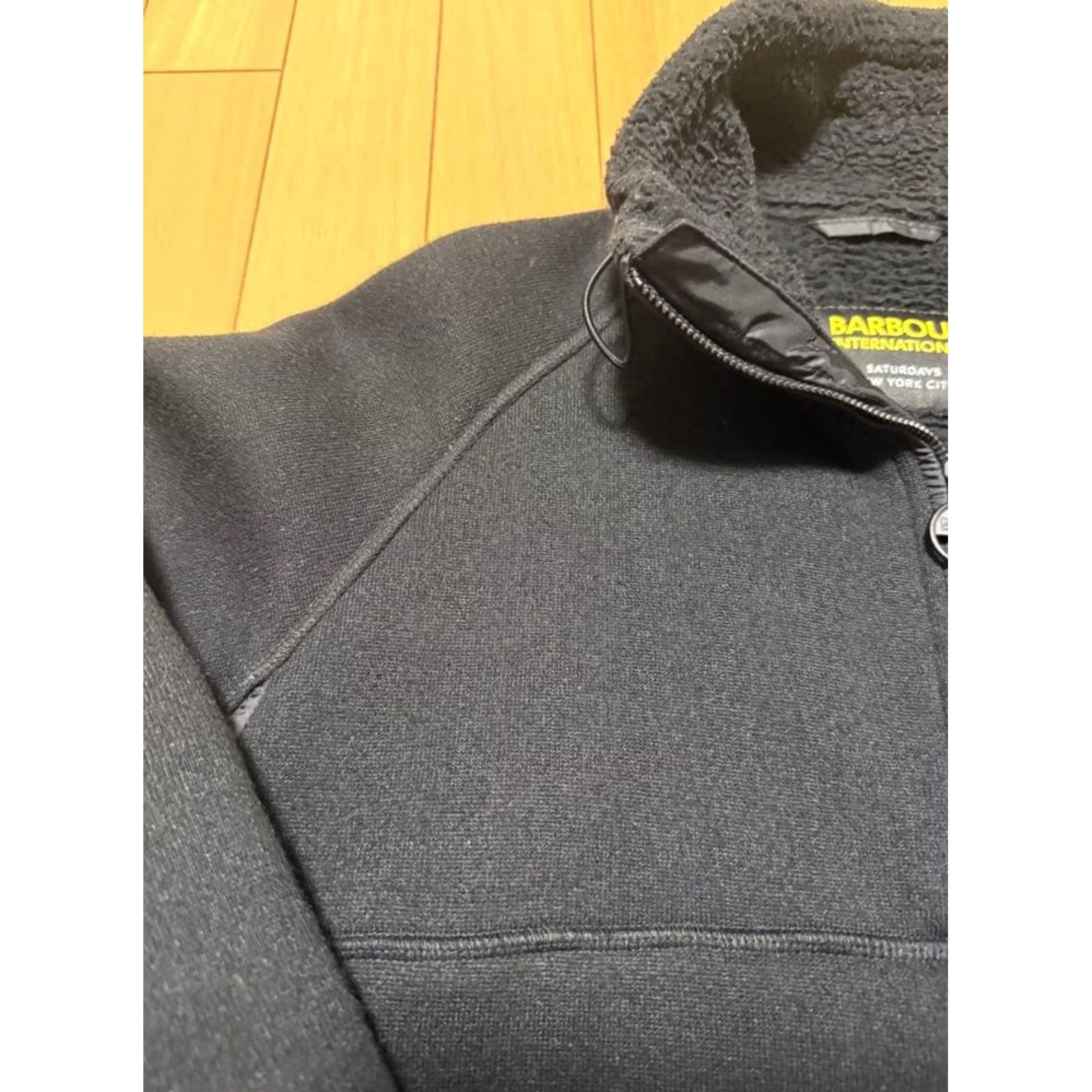 Barbour Barbour Jacket Mens s Black Saturdays NYC Fleece Size Zip Pockets Half Size US S / EU 44-46 / 1 - 5 Thumbnail