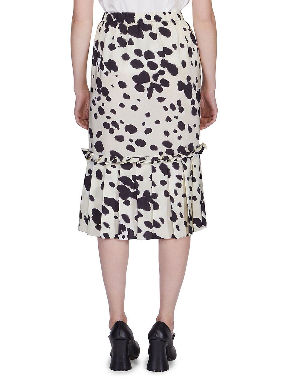 Marni o1y1125 Midi Skirt in White/Black Size 27" / US 4 / IT 40 - 2 Thumbnail