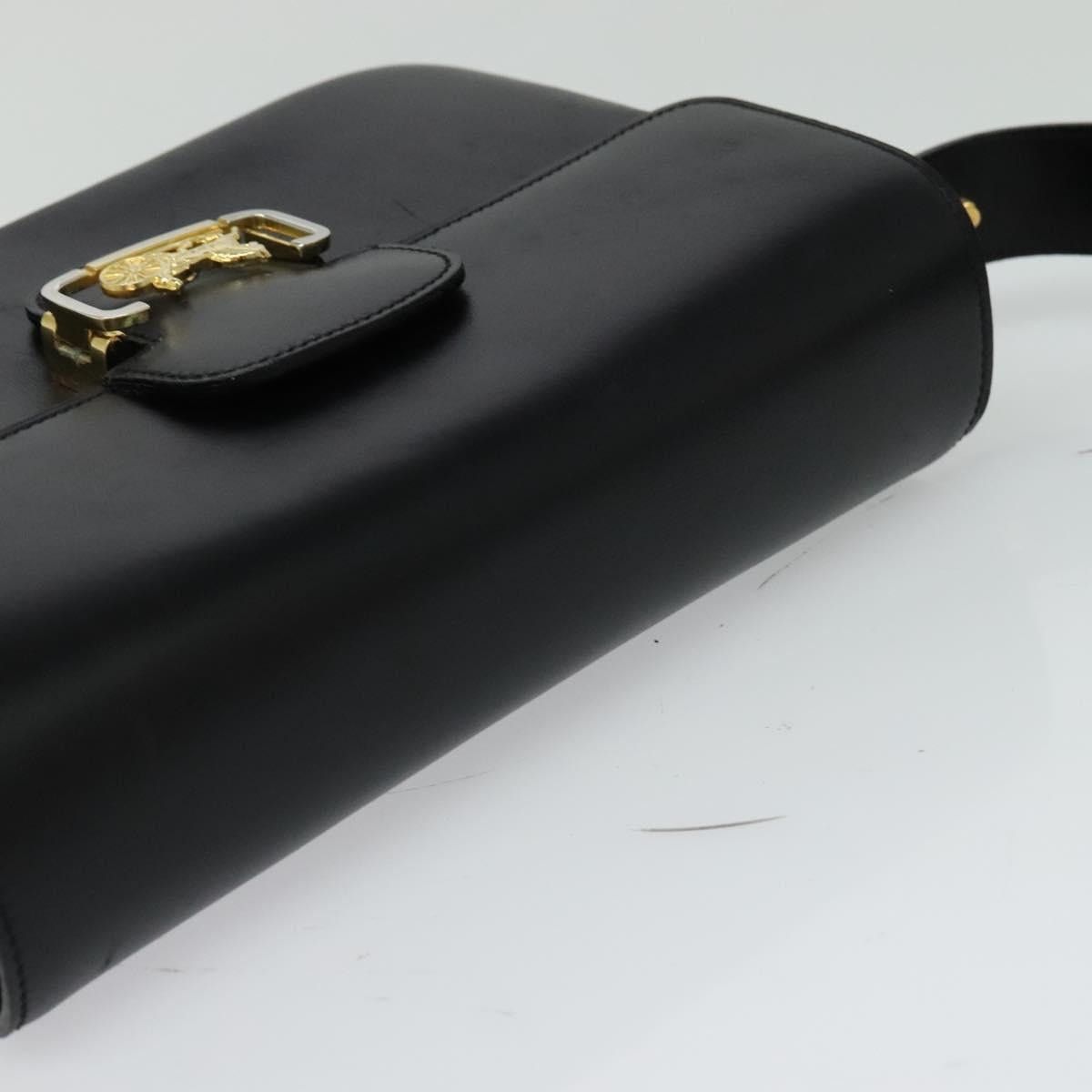 Celine CELINE Sulky Shoulder Bag Leather Black Gold Size ONE SIZE - 6 Thumbnail