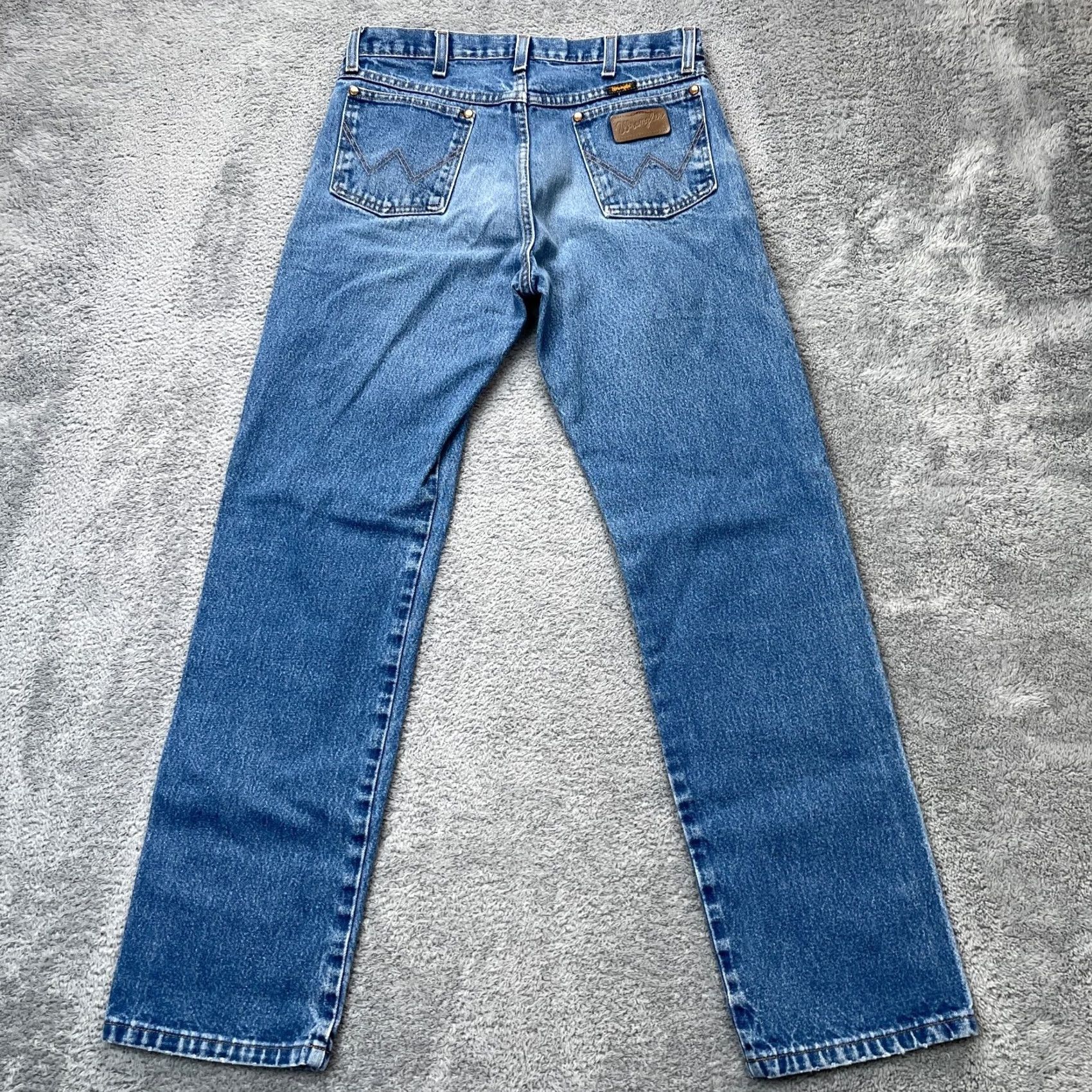 Wrangler Wrangler Jeans Mens 36x33 Blue Cowboy Straight Leg Denim Cotton Western Work Shirt? Size US 36 / EU 52 - 2 Thumbnail
