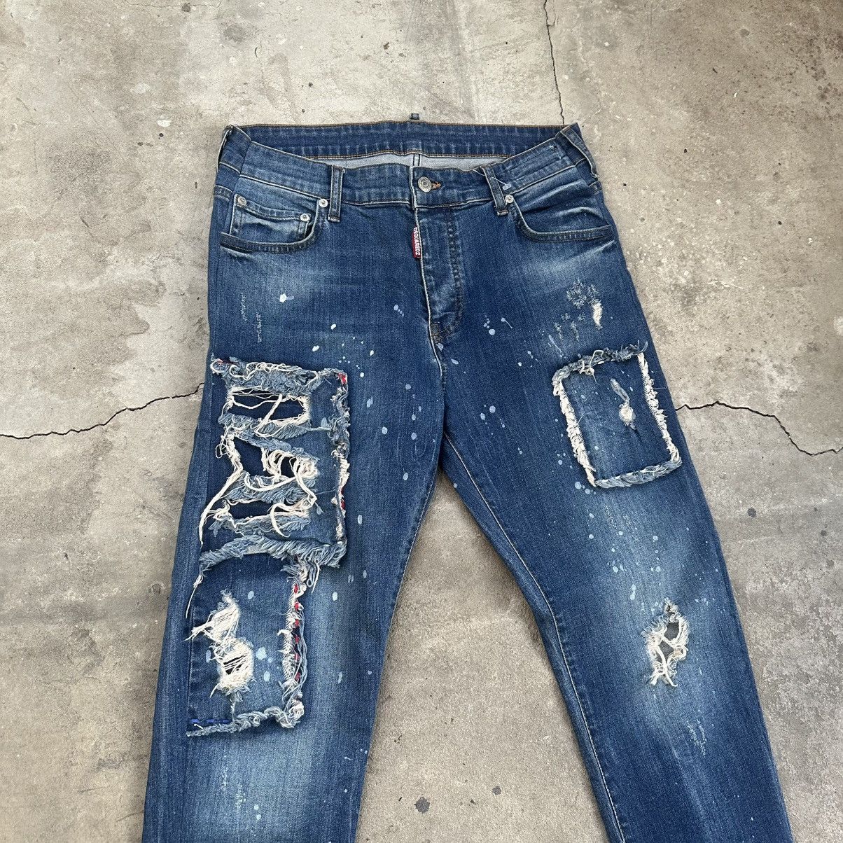 Dsquared2 Dsquared2 2014 patchwork Distressed Jeans Made In Italy Size US 32 / EU 48 - 3 Thumbnail
