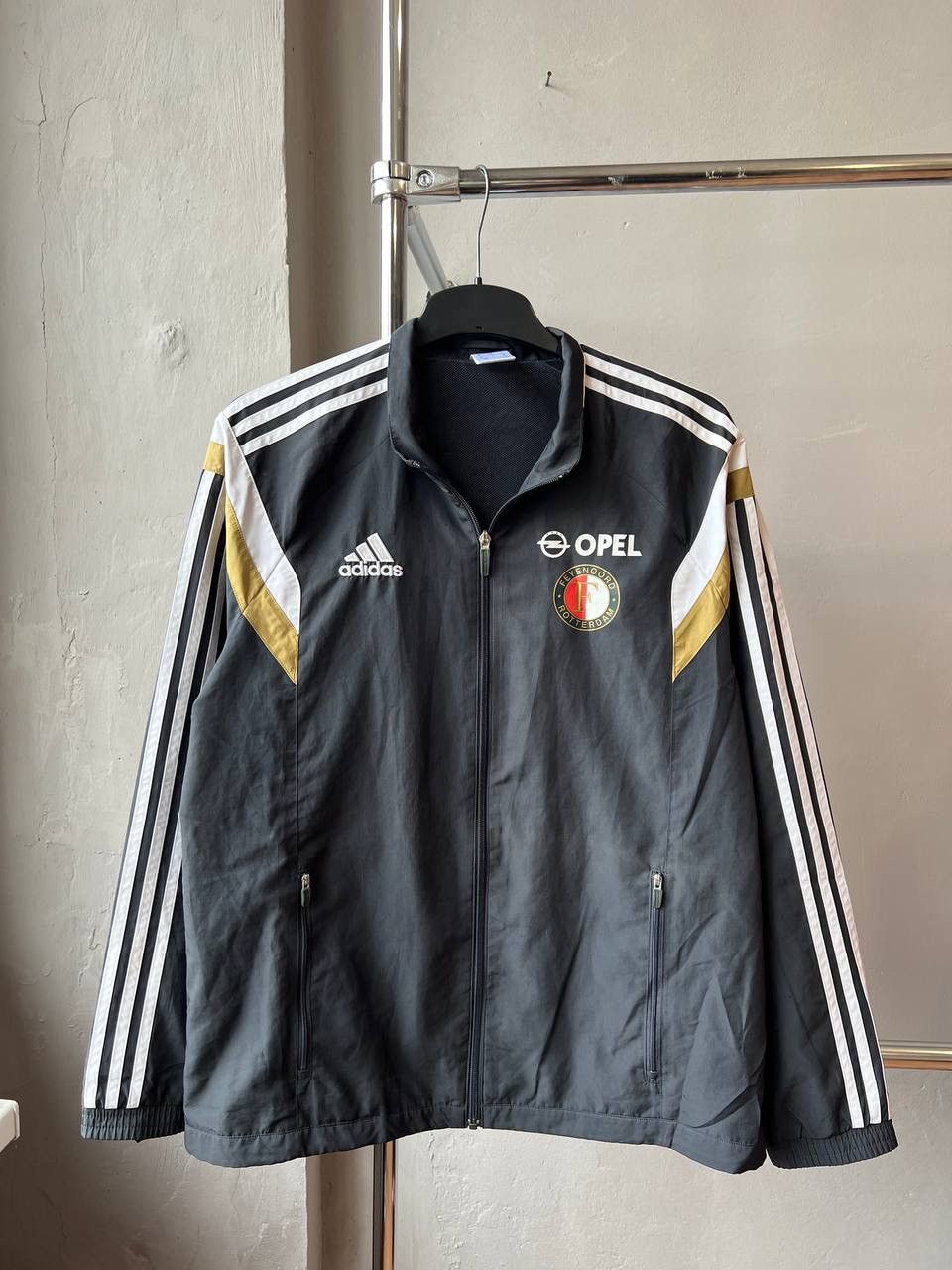 Adidas 2014/15 FEYENOORD ROTTERDAM OPEL TRACK SOCCER FOOTBALLJACKET Size US L / EU 52-54 / 3 - 2 Thumbnail