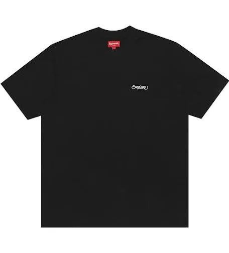 Supreme Supreme Washed Handstyle Short-Sleeve Top 'Black' Size US L / EU 52-54 / 3 - 1 Thumbnail