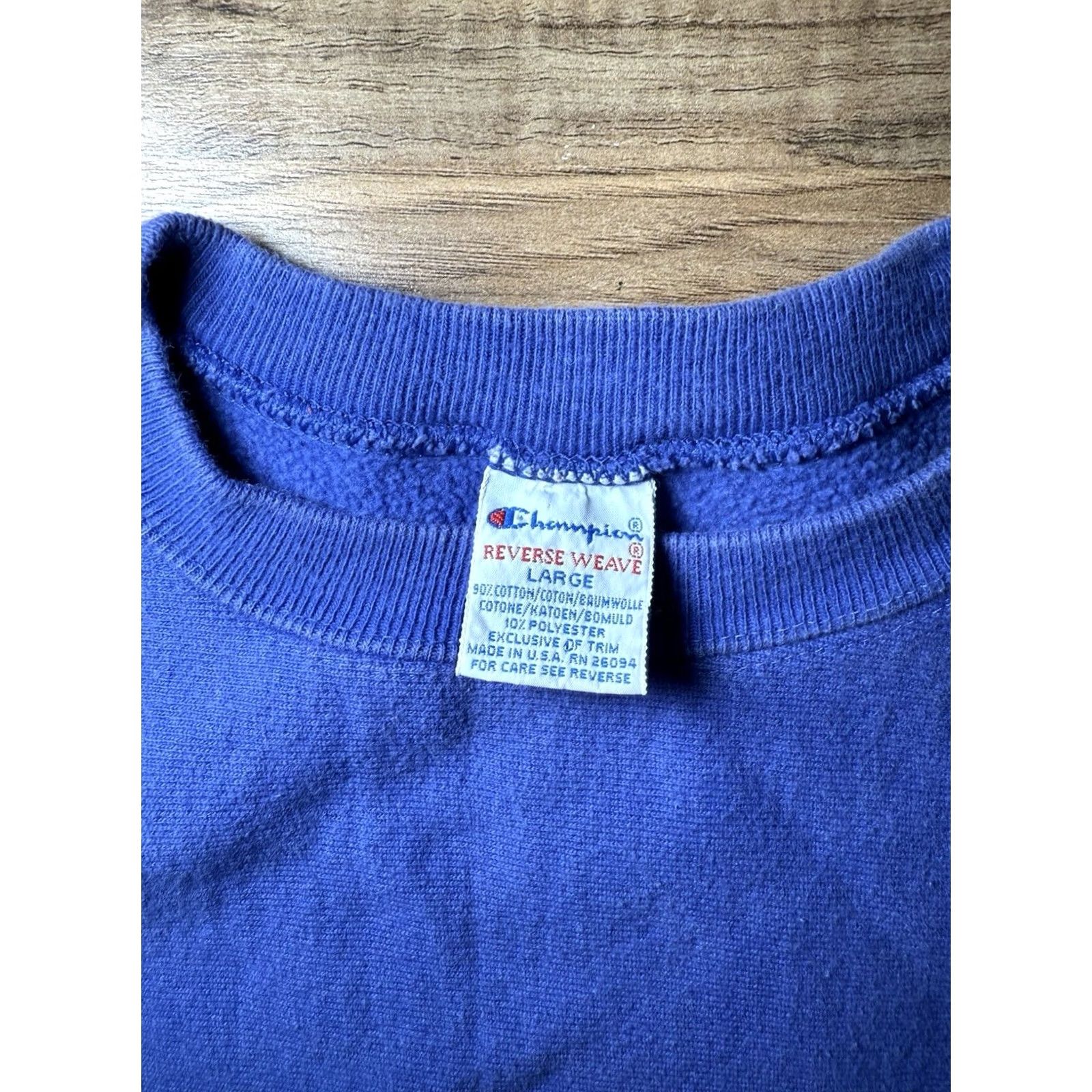Champion VINTAGE Champion Sweatshirt Mens Large Light Blue Reverse Weave Crewneck USA Size US L / EU 52-54 / 3 - 3 Thumbnail