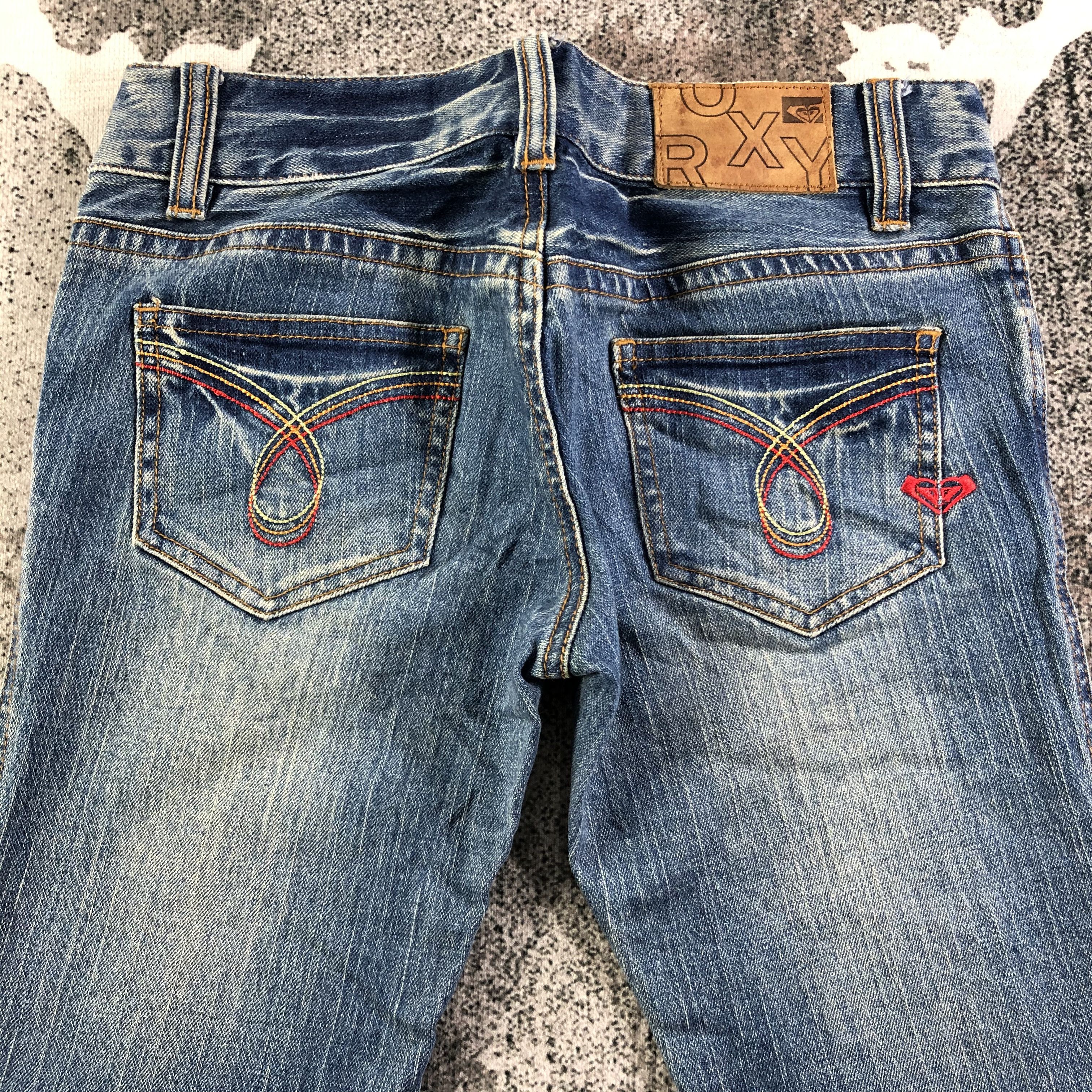 Japanese Brand Roxy Faded Blue Flared Jeans KJ2016 Size 27" / US 4 / IT 40 - 4 Thumbnail