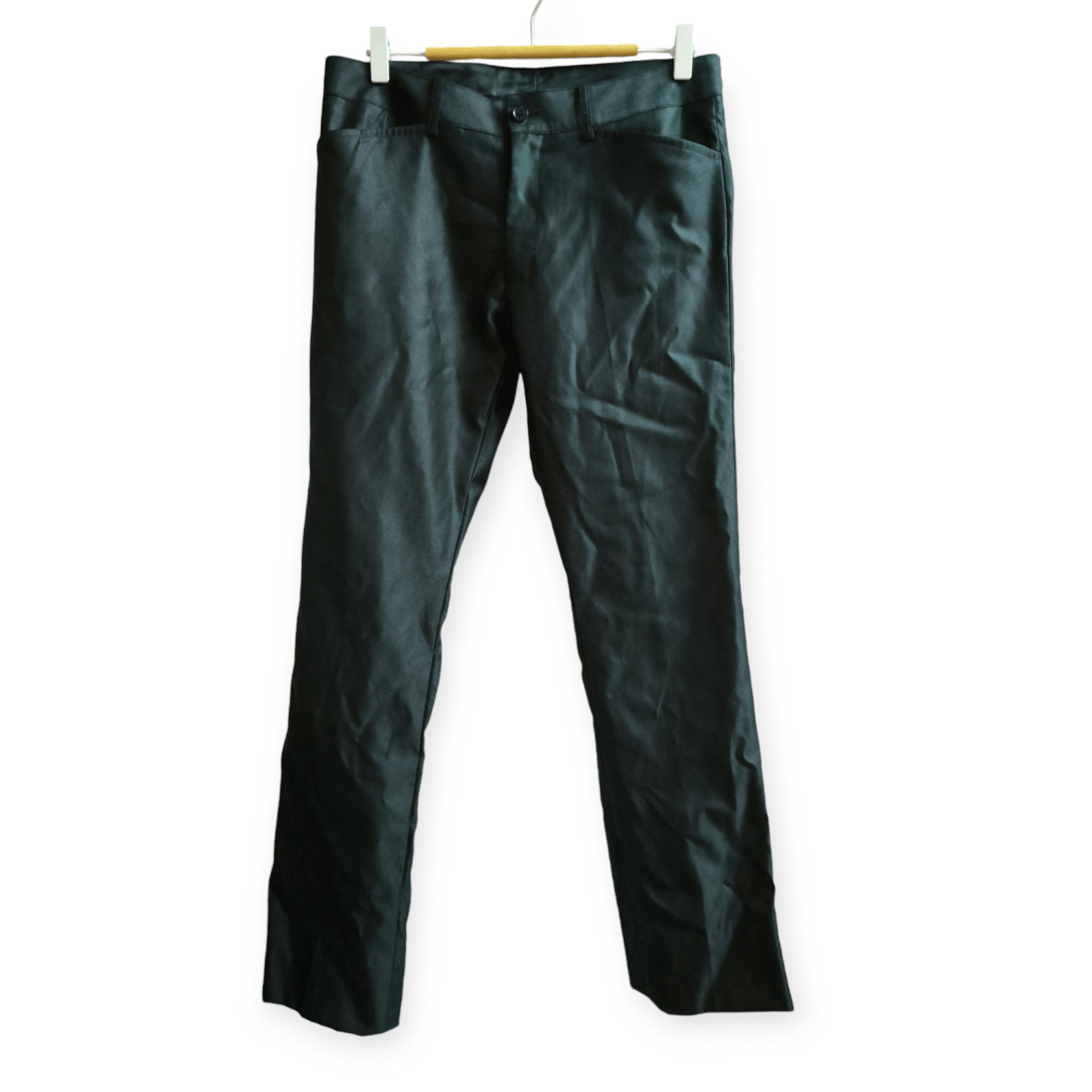 Designer × Katharine Hamnett London Wool Silk Black Pant Size US 32 / EU 48 - 1 Thumbnail