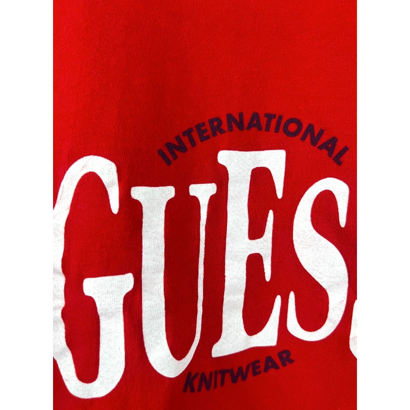 Guess VINTAGE GUESS T-Shirt Women’s M USA Made Red Short Sleeve Size M / US 6-8 / IT 42-44 - 6 Thumbnail
