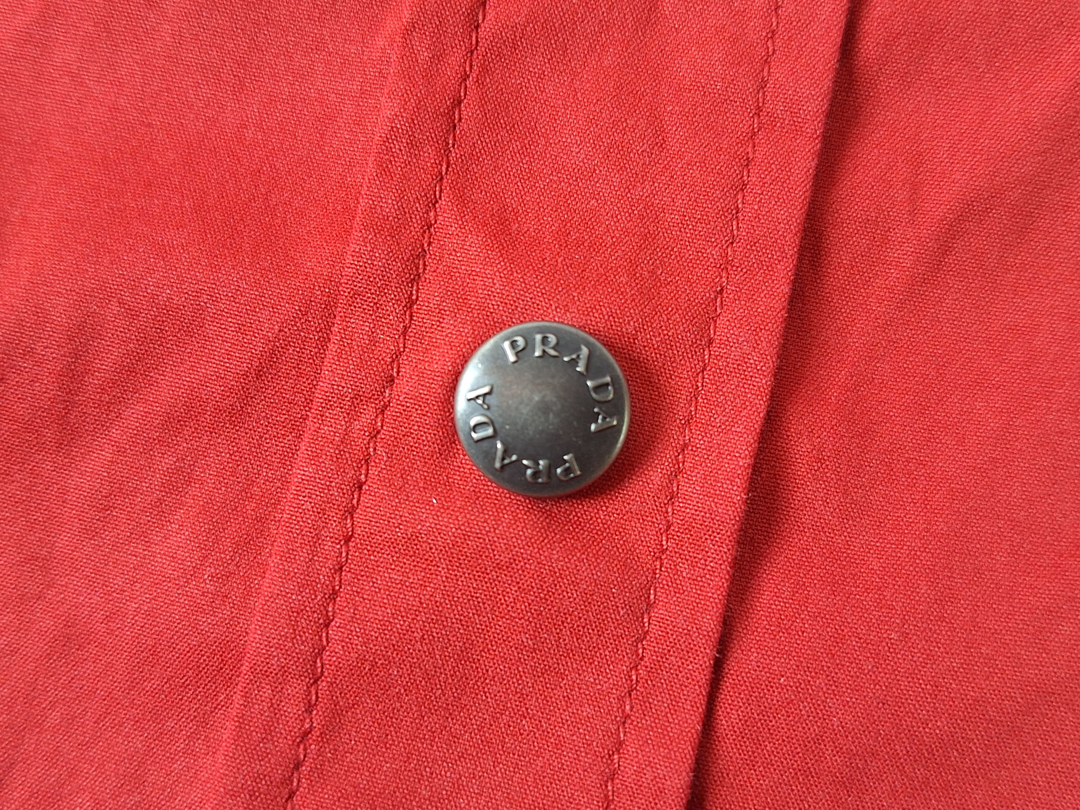 Prada Vintage PRADA / Buttons Up Short Sleeve Shirt Size XS / US 0-2 / IT 36-38 - 3 Thumbnail