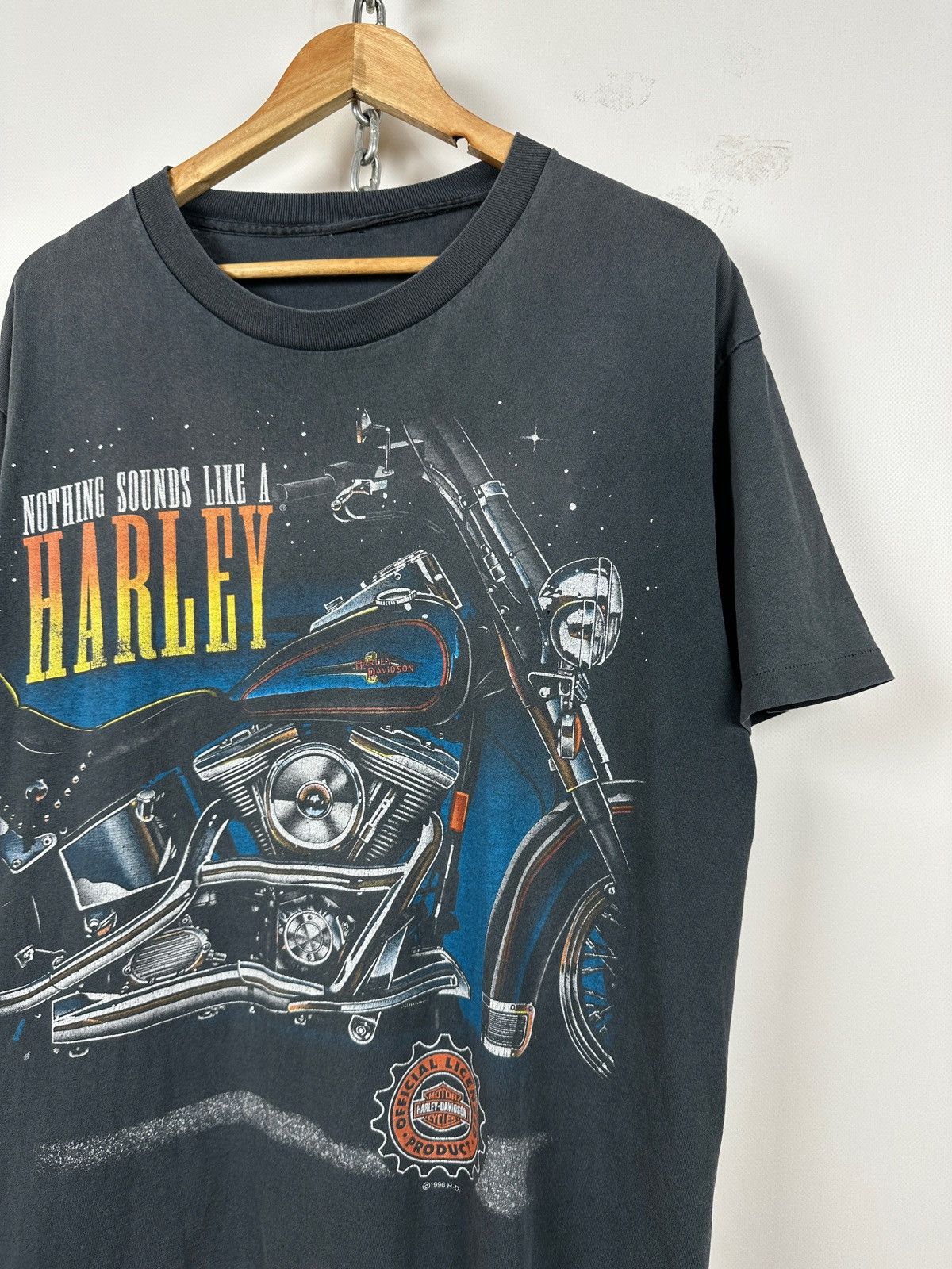 Harley Davidson 1996 Vintage Harley Davidson Nothing Sounds Single Stitch Size US XL / EU 56 / 4 - 4 Thumbnail