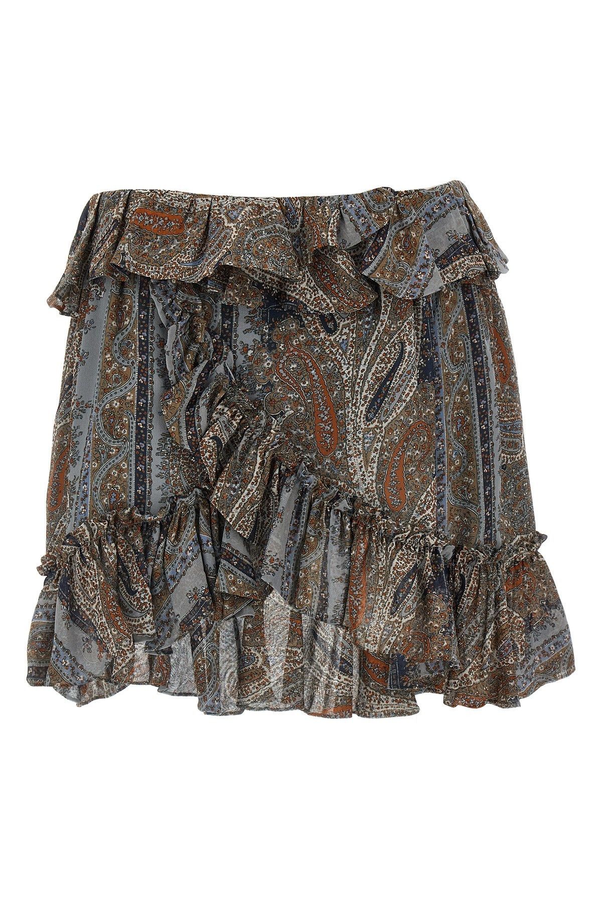 Saint Laurent Paris All over print skirt Size 28" / US 6 / IT 42 - 1 Thumbnail