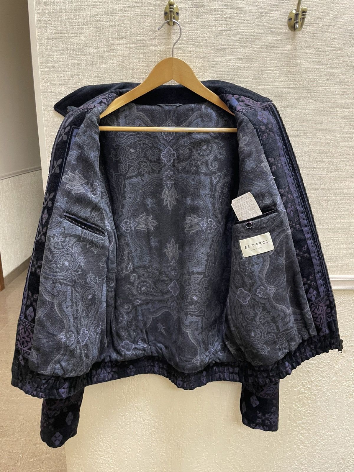 Etro Etro Intarsia Pattern Embroidery Bomber Jacket Size US XL / EU 56 / 4 - 5 Thumbnail