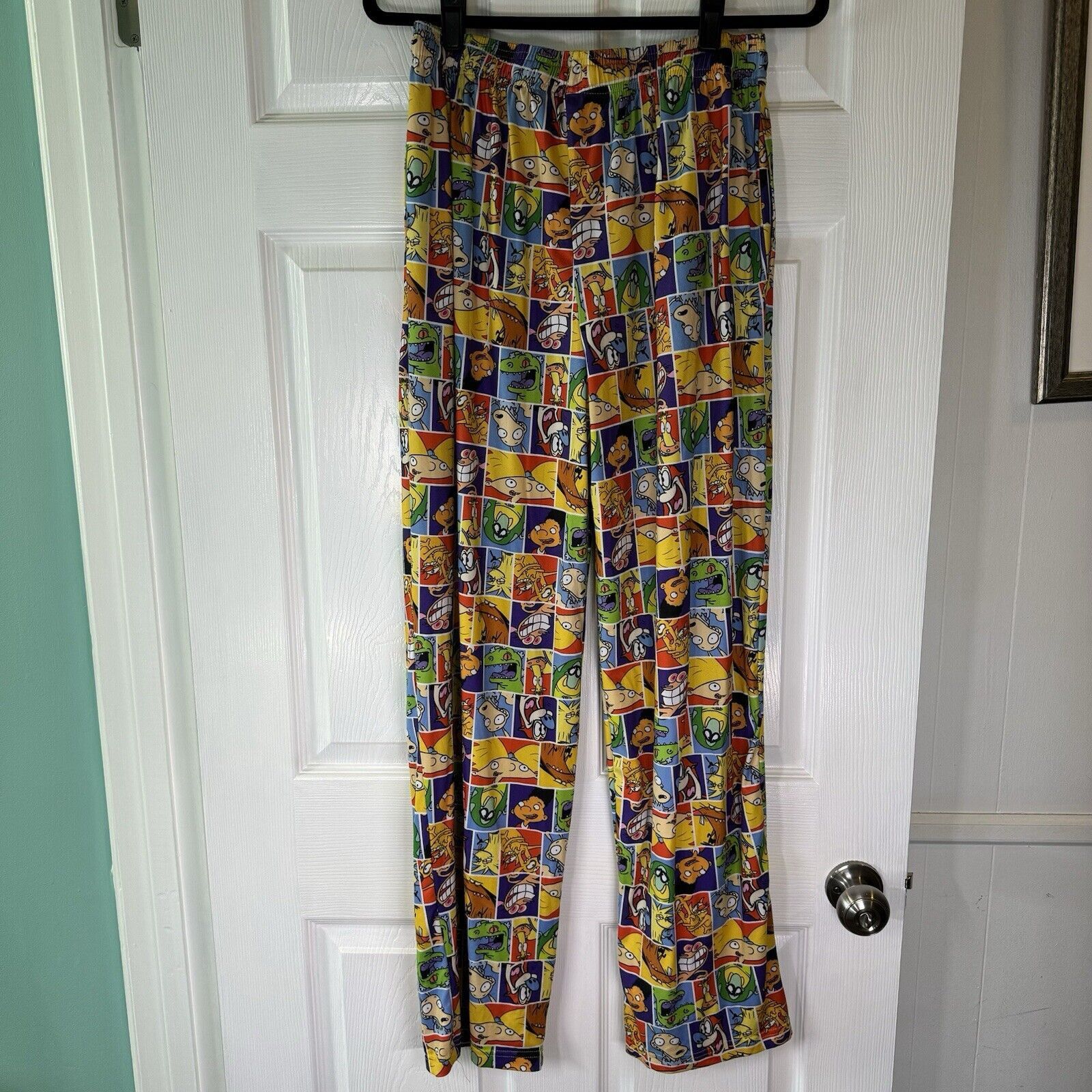 Nickelodeon Nickelodeon Nicktoons L All Over Print Pajama Pants Lounge Size US 29 - 3 Thumbnail