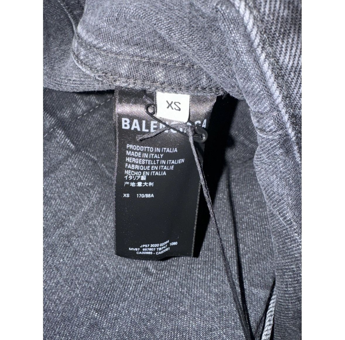Balenciaga BALENCIAGA Smiley Face Print Denim Jacket Size US XS / EU 42 / 0 - 7 Thumbnail