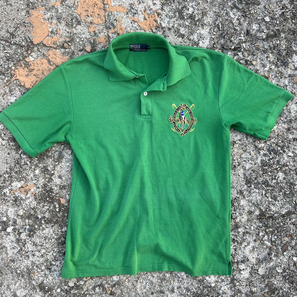 Polo Ralph Lauren × Vintage Vintage Polo Ralph Lauren Polo T Shirt Rugby Big Logo Faded Size US L / EU 52-54 / 3 - 1 Thumbnail