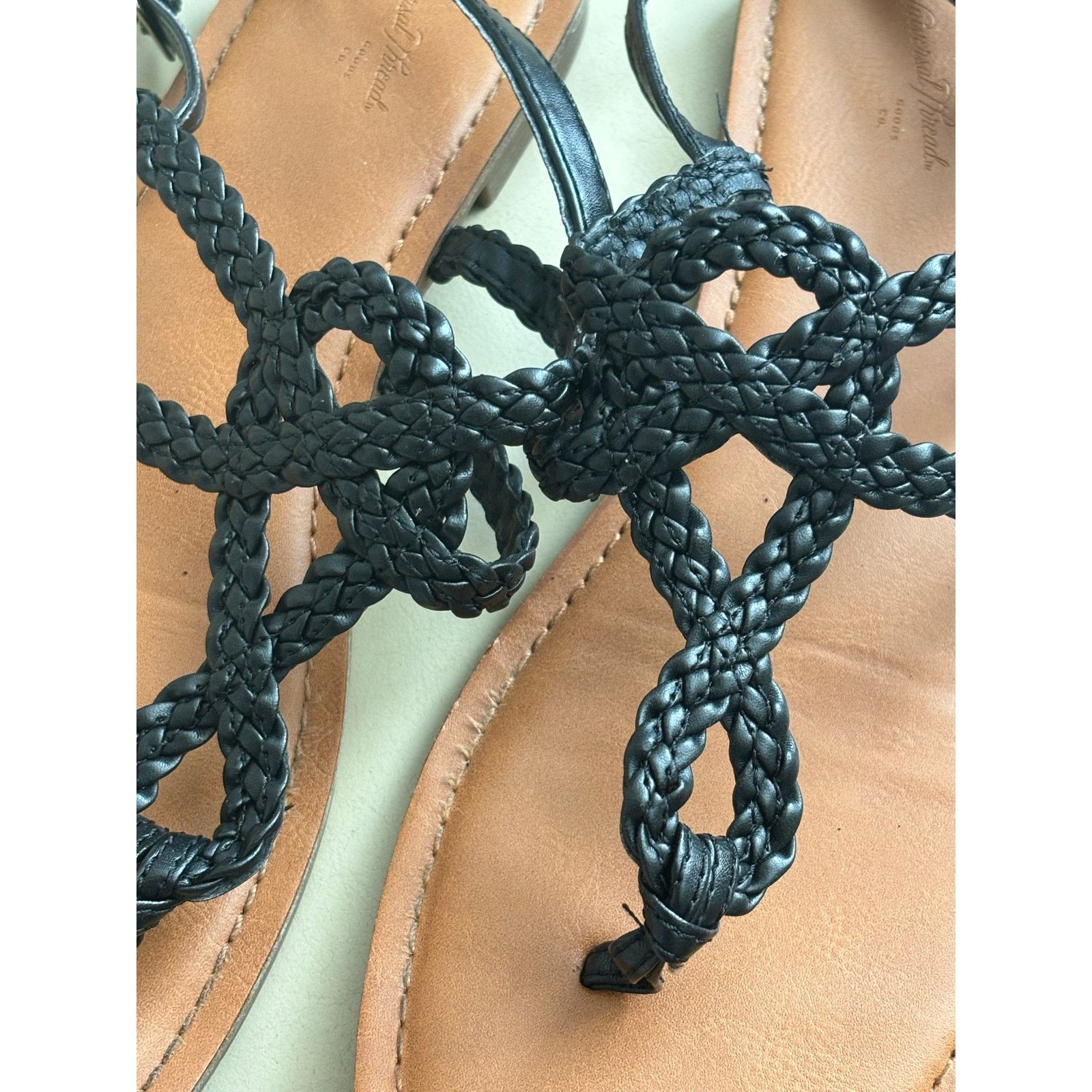 The Unbranded Brand Universal Thread Criss-Cross Braided Sandals Size 8.5 Size US 8.5 / IT 38.5 - 3 Thumbnail