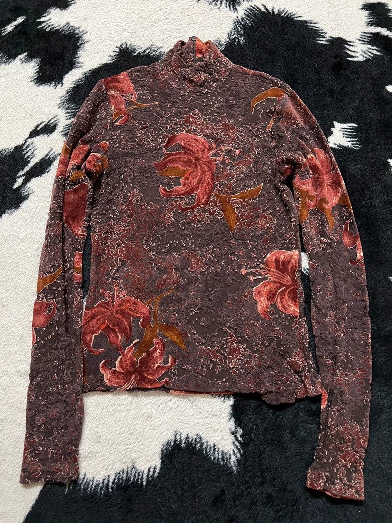 Kenzo KENZO Three-dimensional plush floral shirt Size XS / US 0-2 / IT 36-38 - 2 Thumbnail