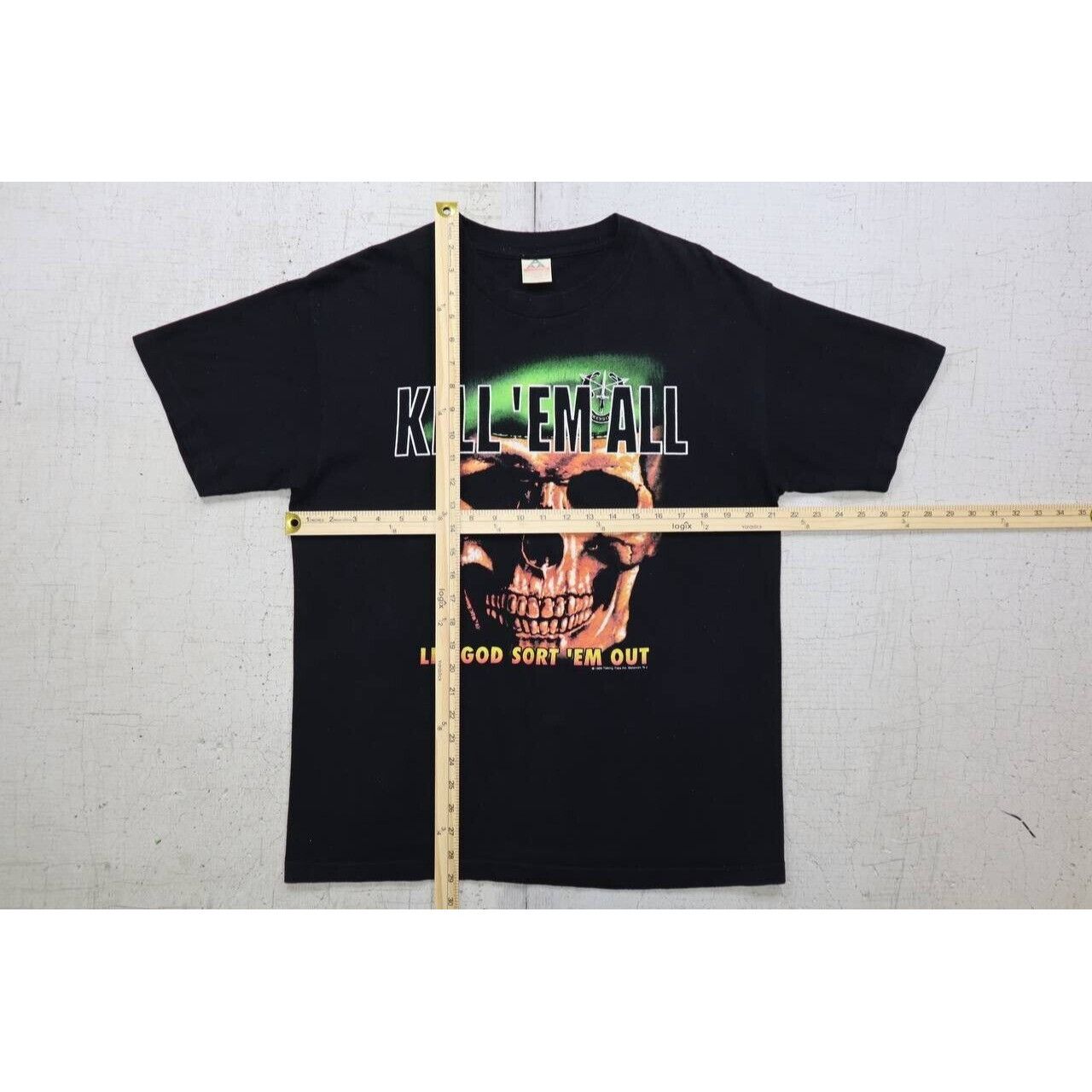AAA VTG 90s Kill 'Em All Let God Sort 'Em Out T Shirt Sz L 1995 Size US L / EU 52-54 / 3 - 3 Thumbnail