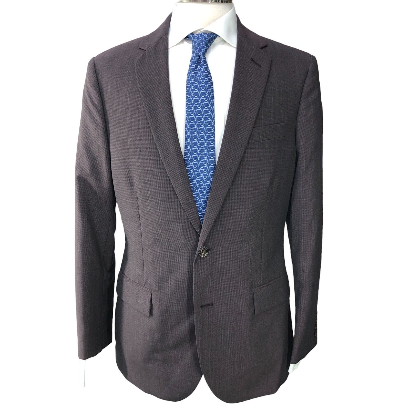 J.Crew J Crew Factory Mens Size 40R Thompson Sport Coat Wool Brown Size 40R - 12 Thumbnail