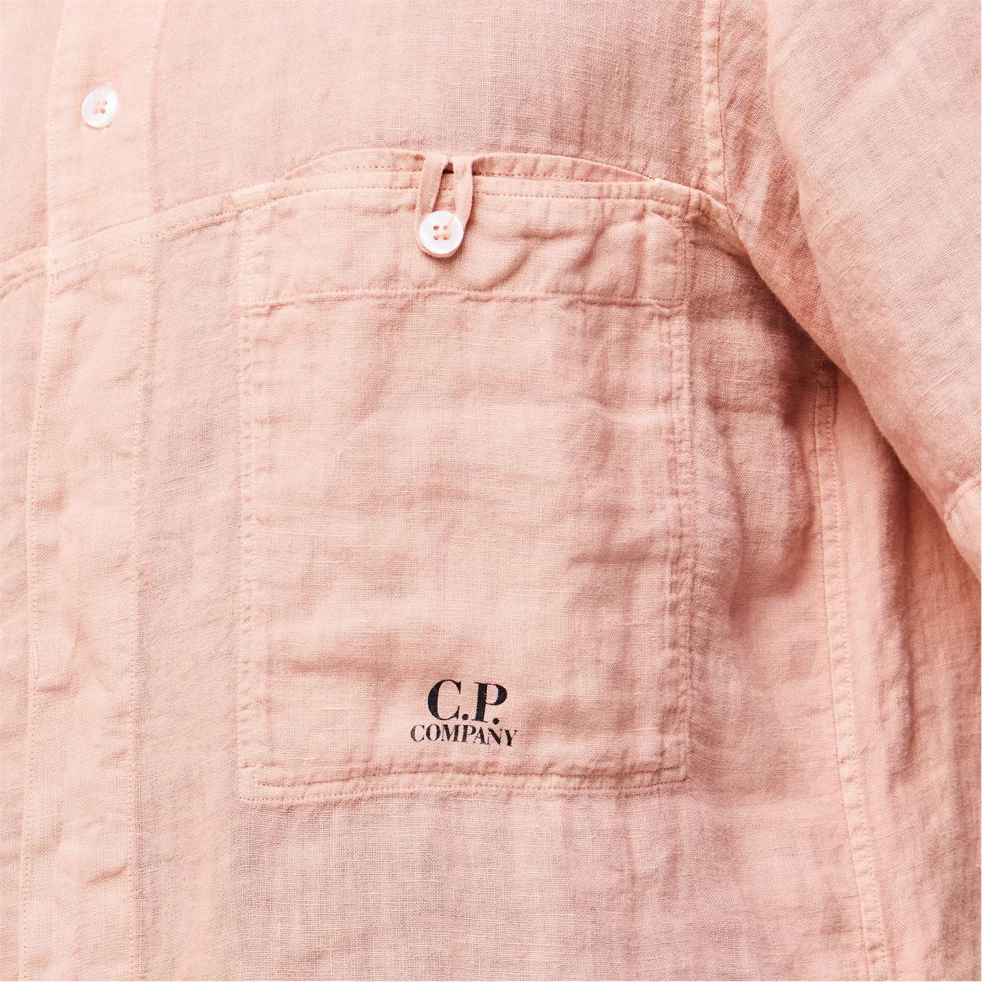 C.P. Company o1g2r1mq0426 Boxy Short Sleeve Shirt in Misty Rose Size US S / EU 44-46 / 1 - 5 Thumbnail