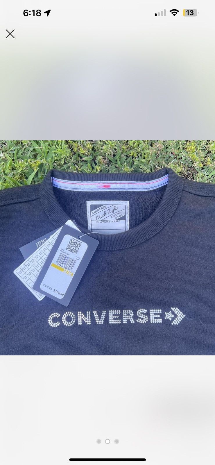 Converse Swarovski crystal sweatshirt Size M / US 6-8 / IT 42-44 - 3 Thumbnail