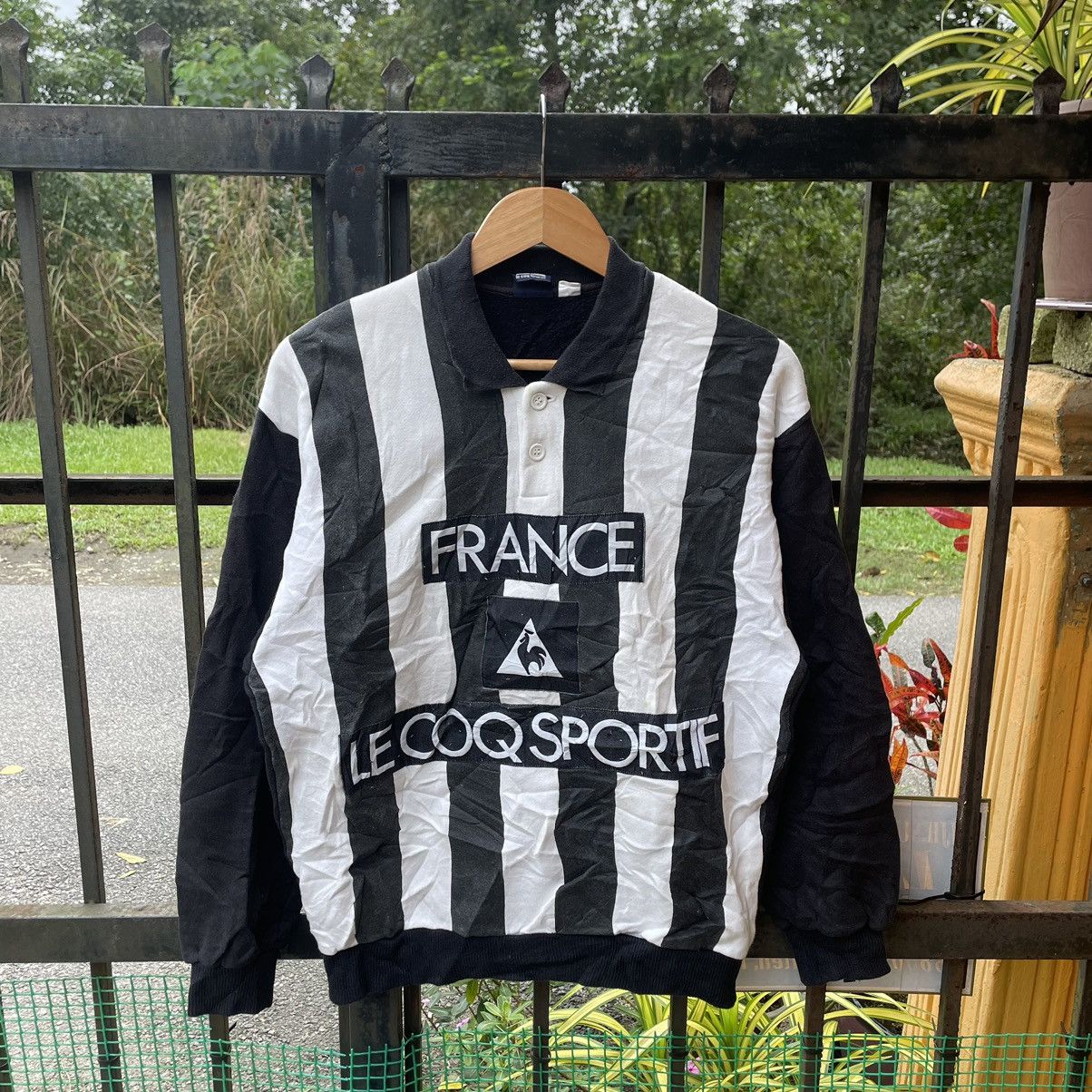 Le Coq Sportif × Vintage 🔥Vintage Le Coq Sportif France Stripes Polos Sweatshirts Size US S / EU 44-46 / 1 - 1 Thumbnail