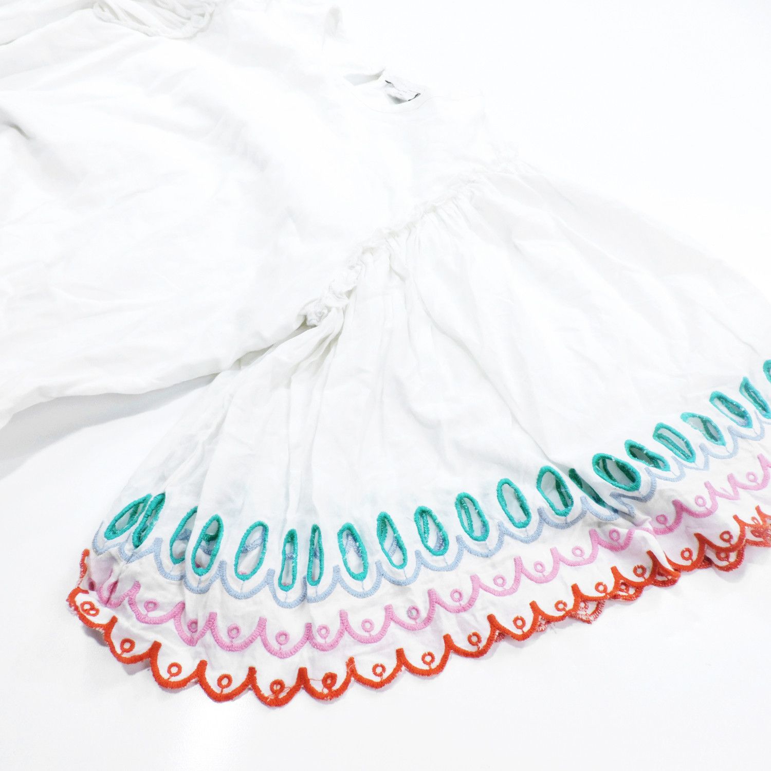 Stella McCartney STELLA MCCARTNEY KIDS SCALLOPED COTTON DRESS Size M / US 6-8 / IT 42-44 - 10 Thumbnail