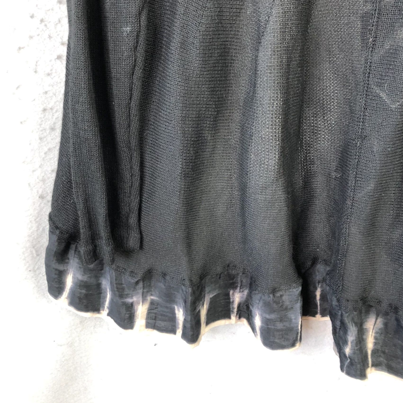 Vintage Viviana Uchitel Cardigan Sweater Womens Medium Black Sheer Cardigan Whimsigoth Open Front Lightweight Boho Knit Size M / US 6-8 / IT 42-44 - 7 Thumbnail