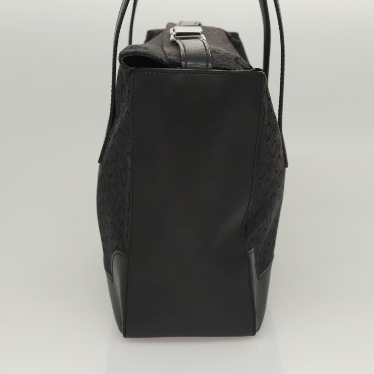 Celine CELINE C Macadam Canvas Hand Bag Black Silver Size ONE SIZE - 5 Thumbnail
