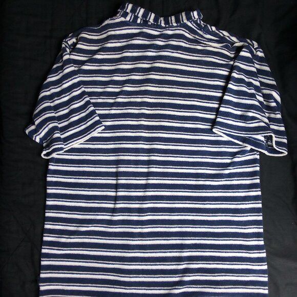 Other Vintage On The Brink Stripe Terry Cloth Polo Shirt Size US L / EU 52-54 / 3 - 7 Thumbnail