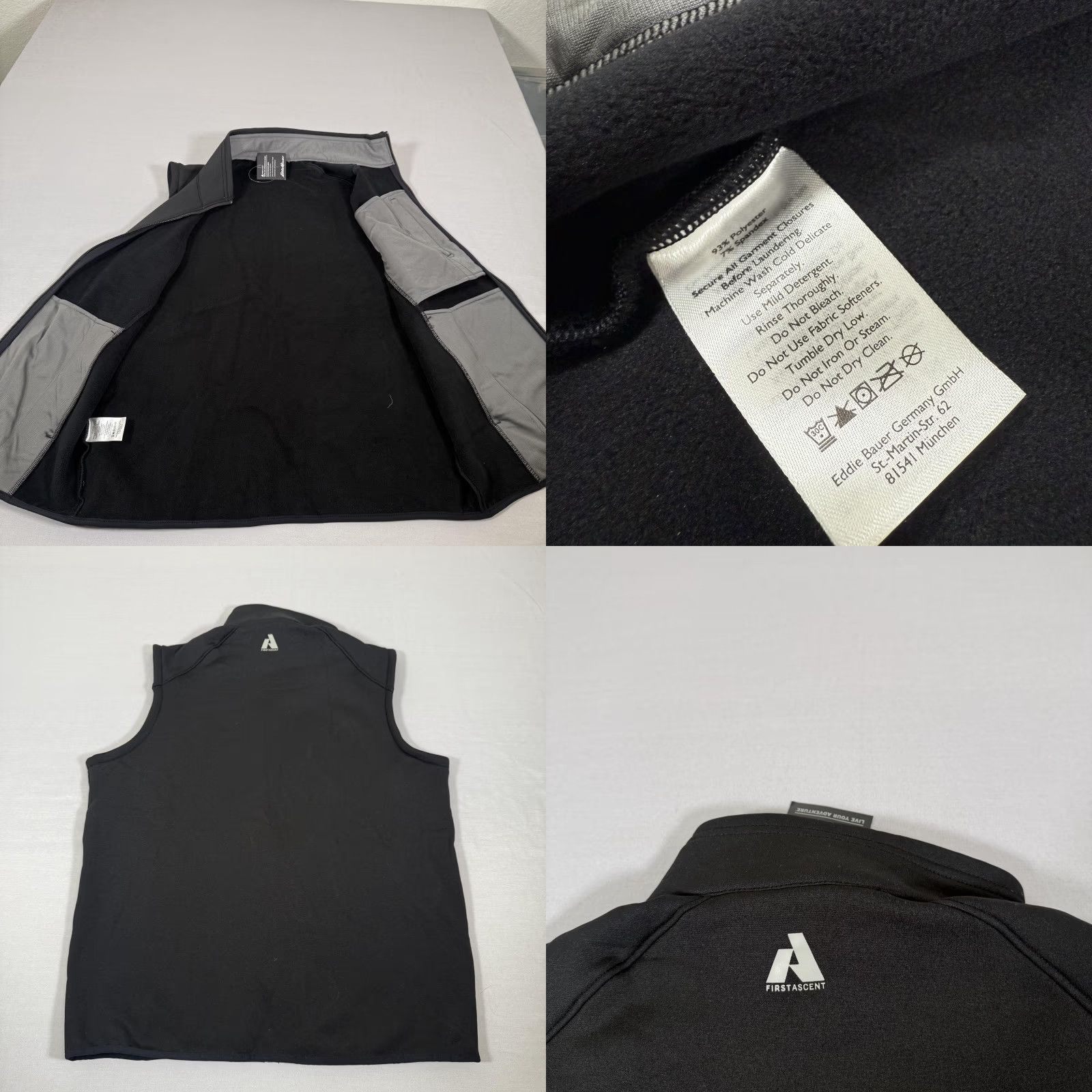Eddie Bauer Eddie Bauer First Ascent Outpace Flex Vest Mens M Black Zip Up Lined Pockets Outdoor Hiking Outdoorwear Regular Fit Size US M / EU 48-50 / 2 - 8 Thumbnail